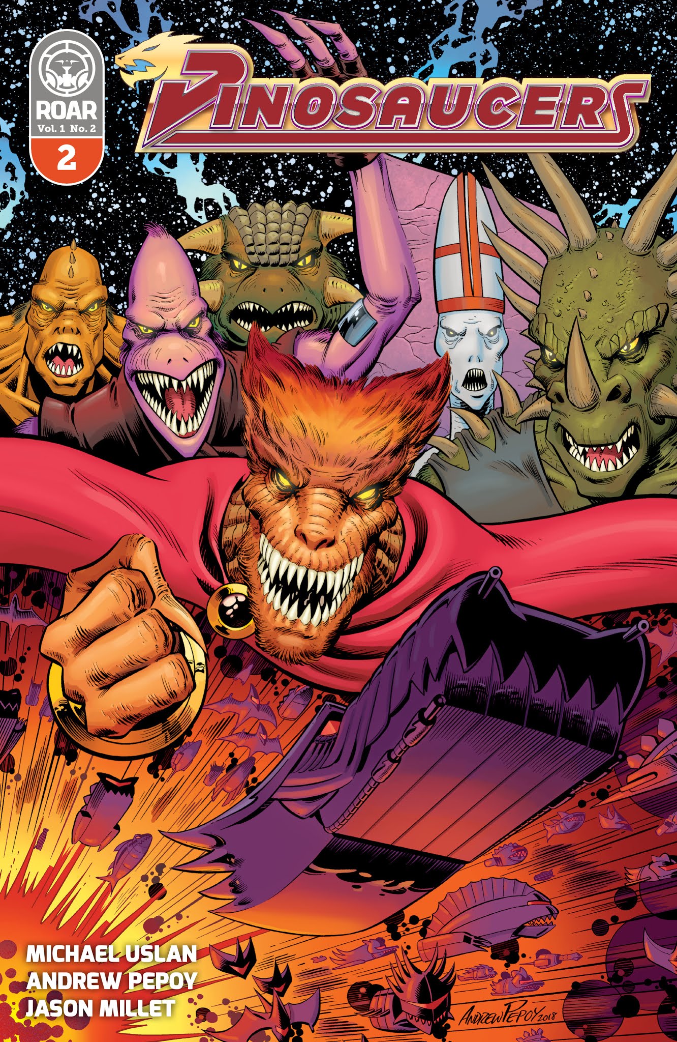 Read online Dinosaucers comic -  Issue #2 - 1