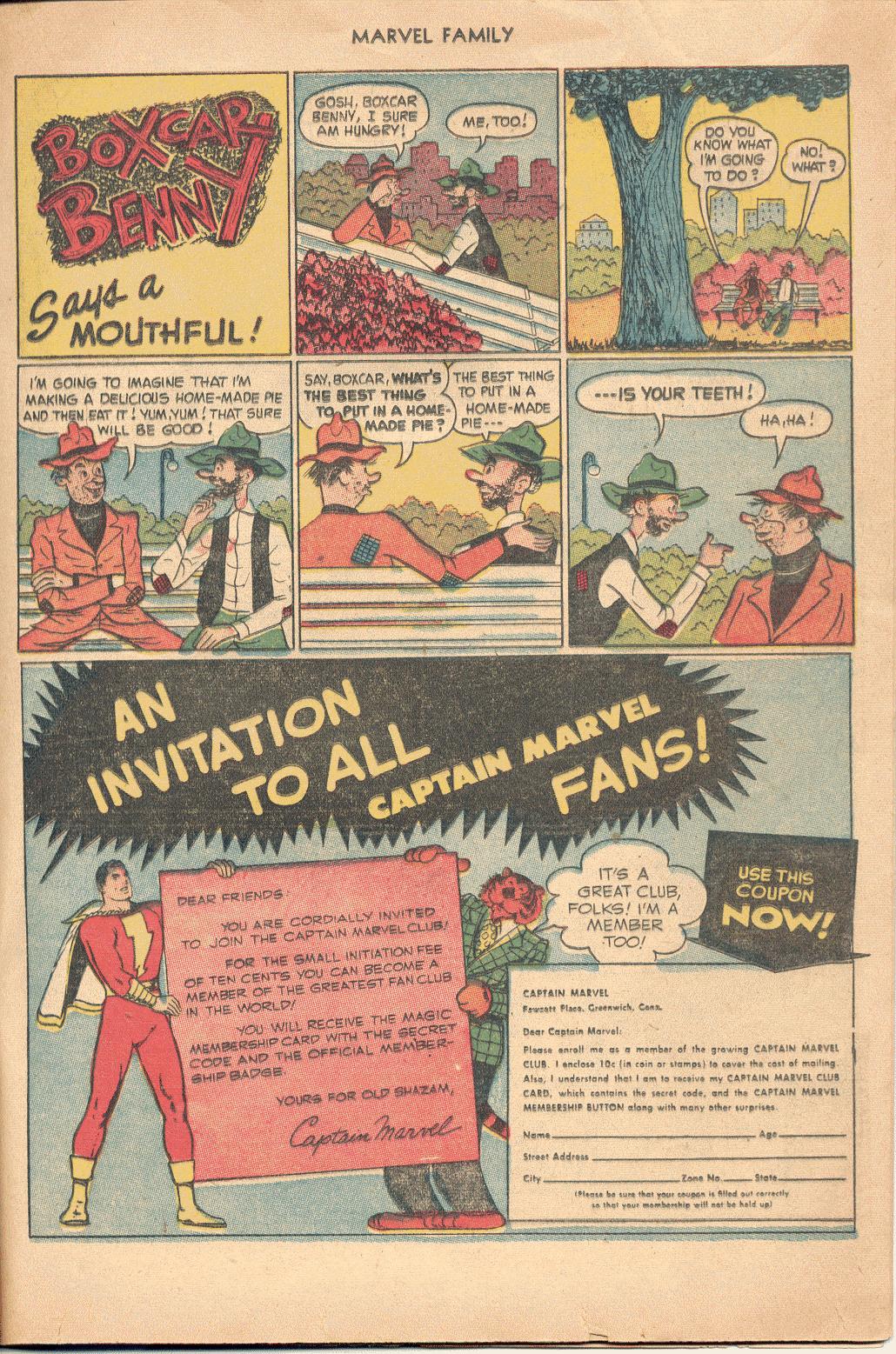 Read online The Marvel Family comic -  Issue #87 - 17