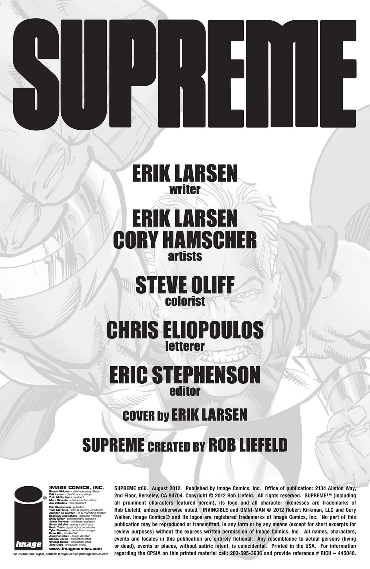 Read online Supreme (2012) comic -  Issue #66 - 2