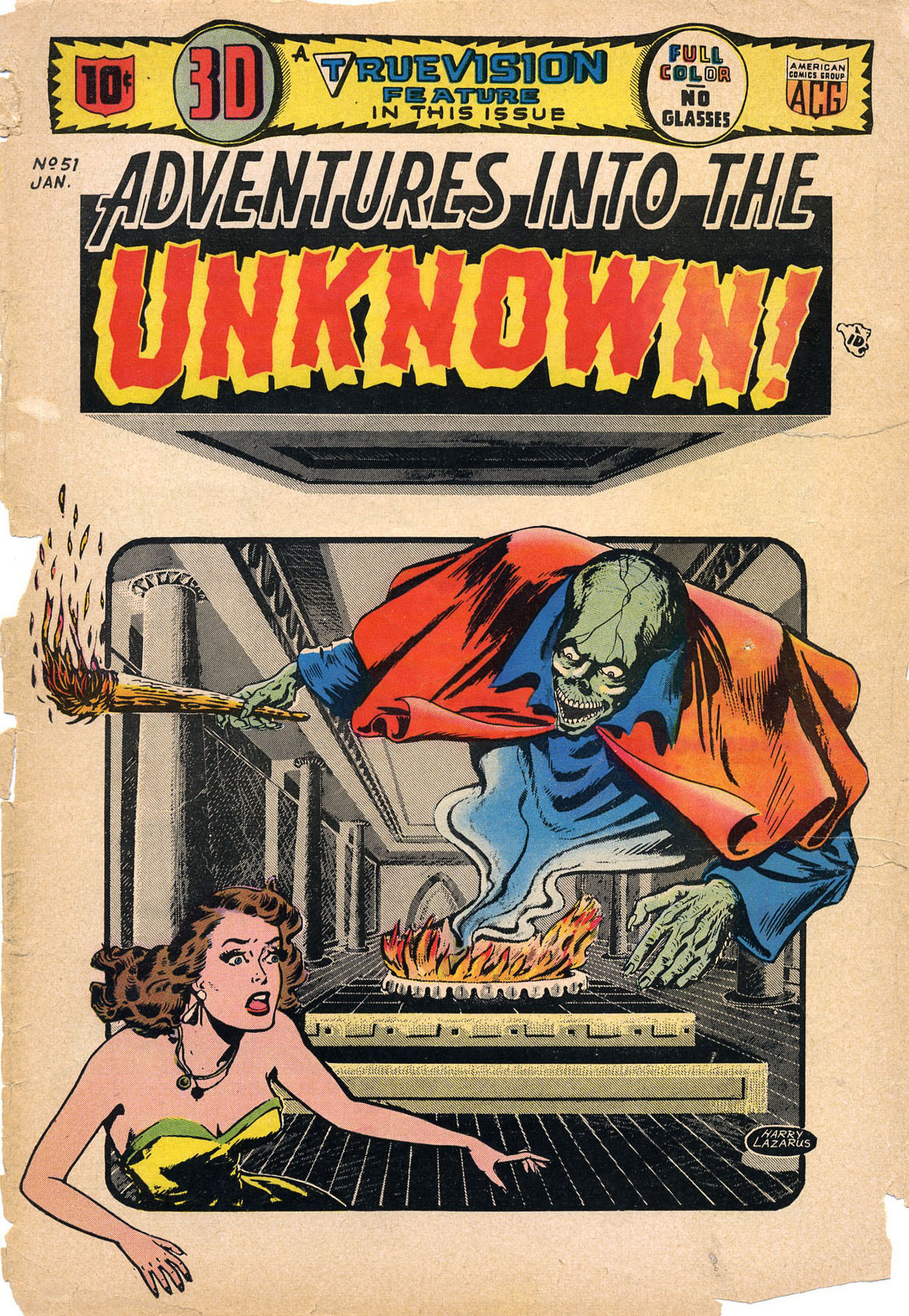 Read online Adventures Into The Unknown comic -  Issue #51 - 1