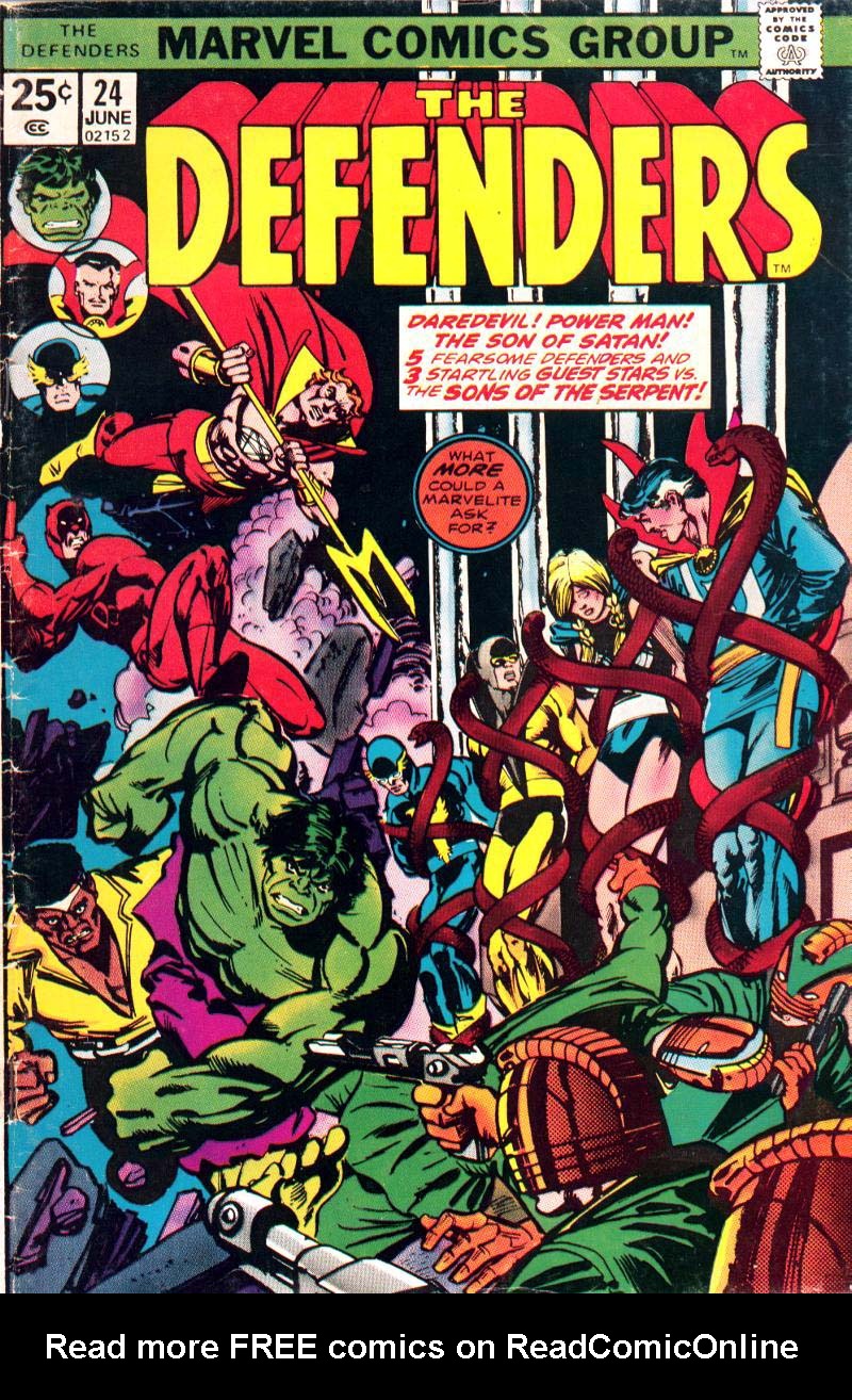 Read online The Defenders (1972) comic -  Issue #24 - 1