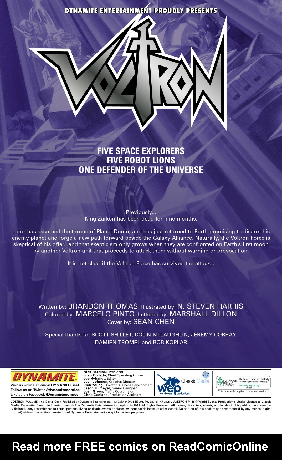 Read online Voltron comic -  Issue #8 - 2