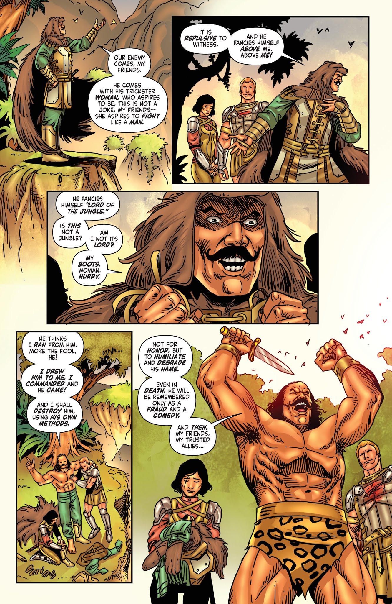 Read online Red Sonja/Tarzan comic -  Issue #6 - 10