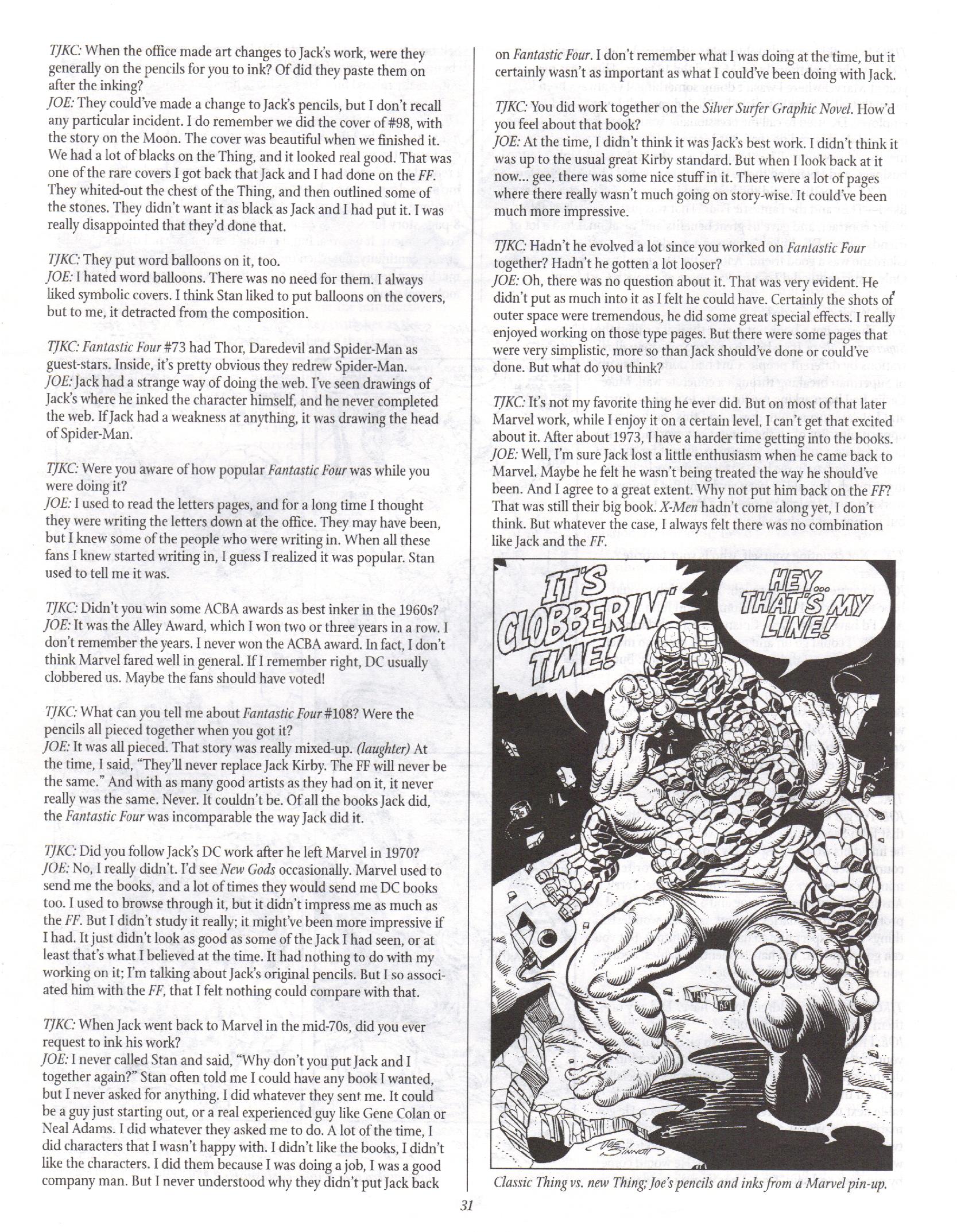 Read online The Jack Kirby Collector comic -  Issue #9 - 30