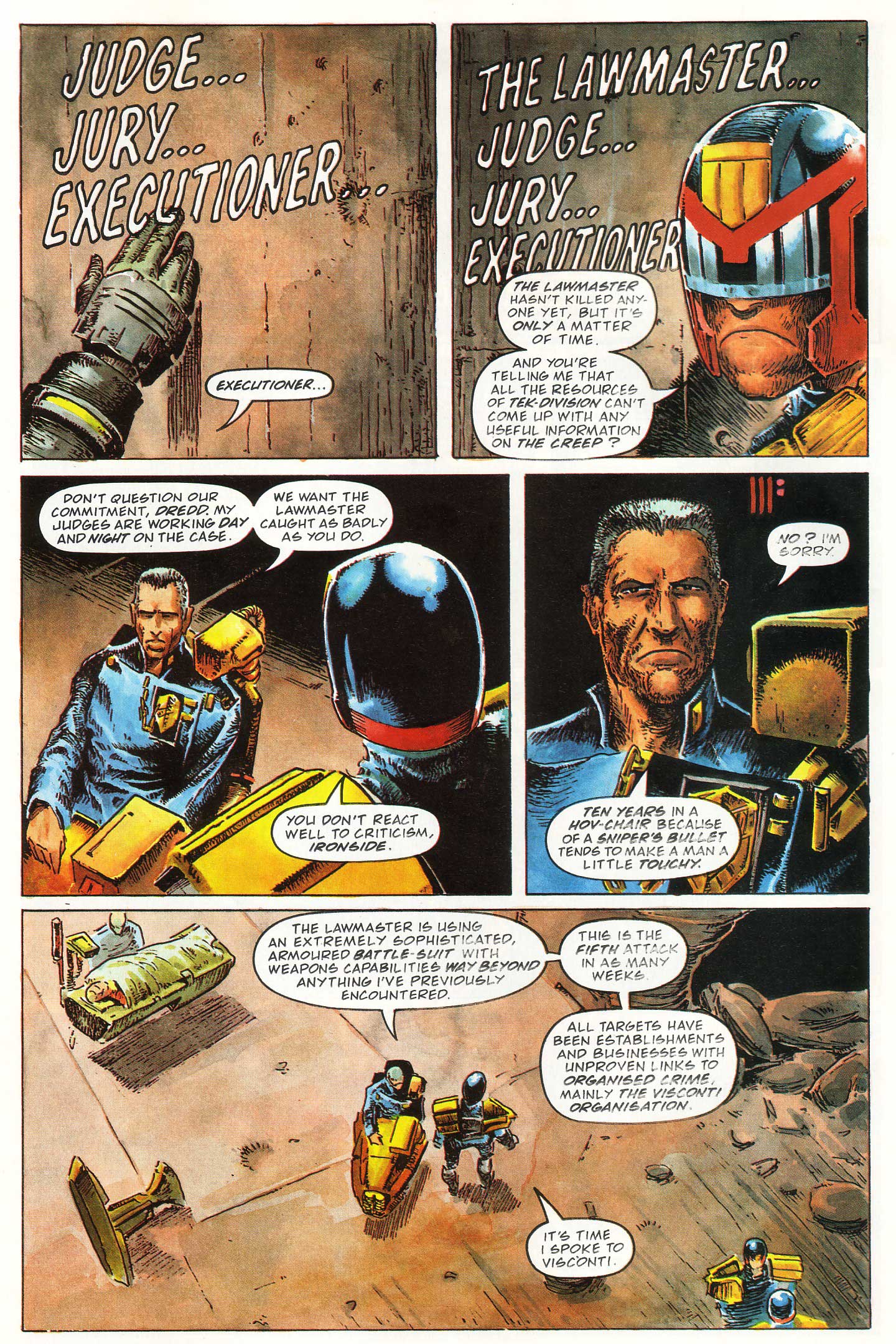 Read online Judge Dredd Lawman of the Future comic -  Issue #6 - 6