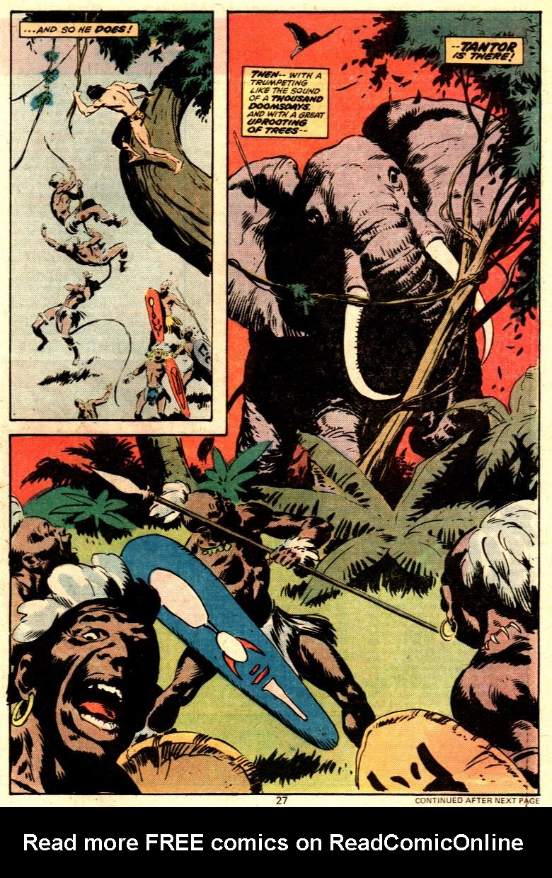 Read online Tarzan (1977) comic -  Issue #1 - 16