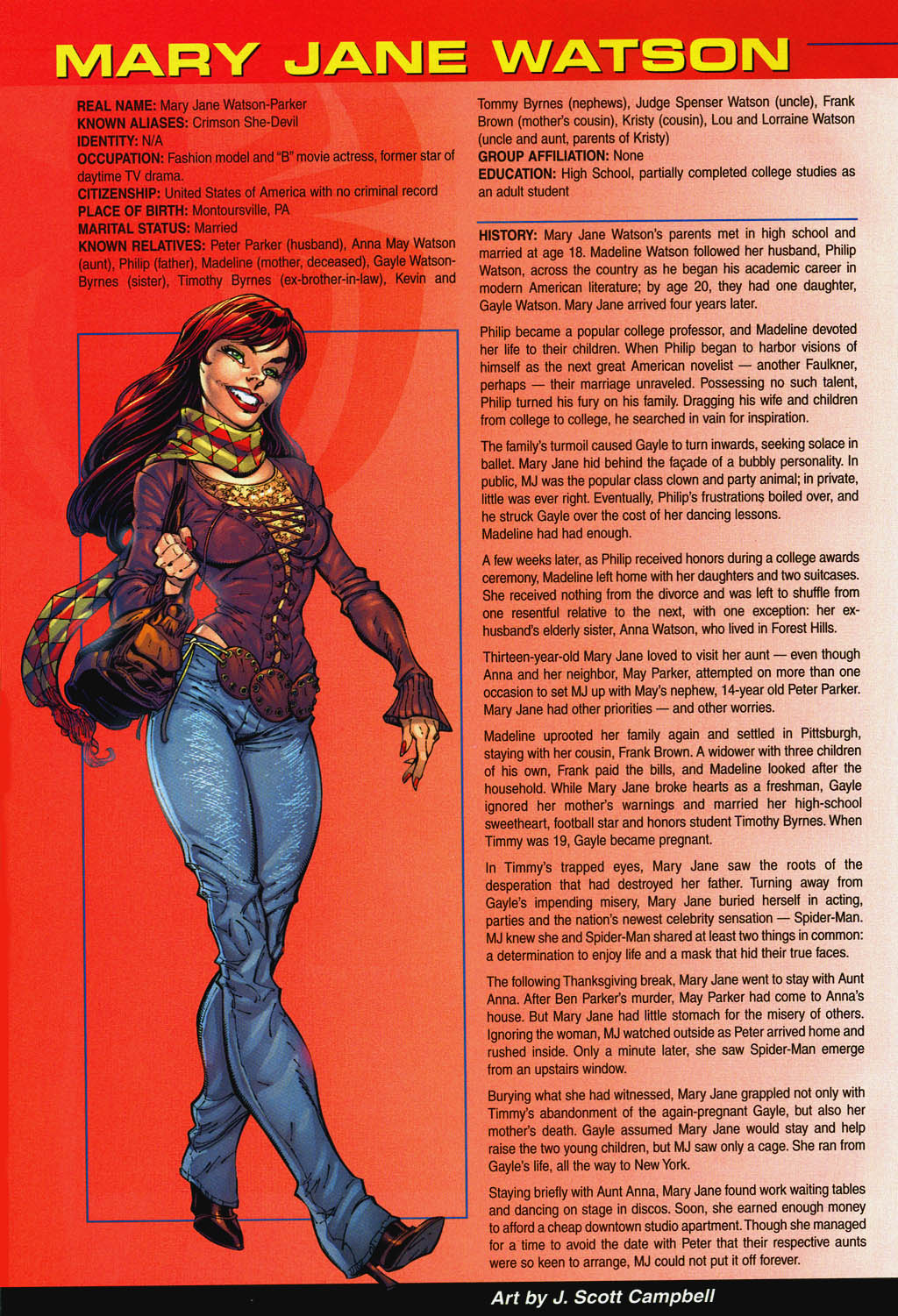 Official Handbook of the Marvel Universe: Spider-Man 2004 issue Full - Page 48