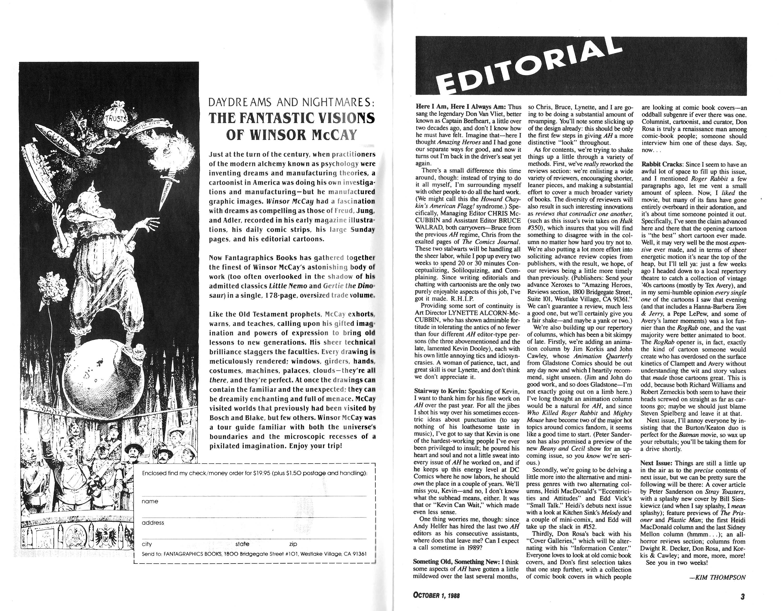 Read online Amazing Heroes comic -  Issue #150 - 2