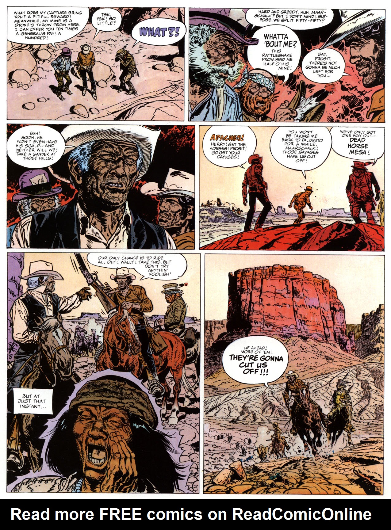 Read online Epic Graphic Novel: Marshal Blueberry comic -  Issue # TPB - 55