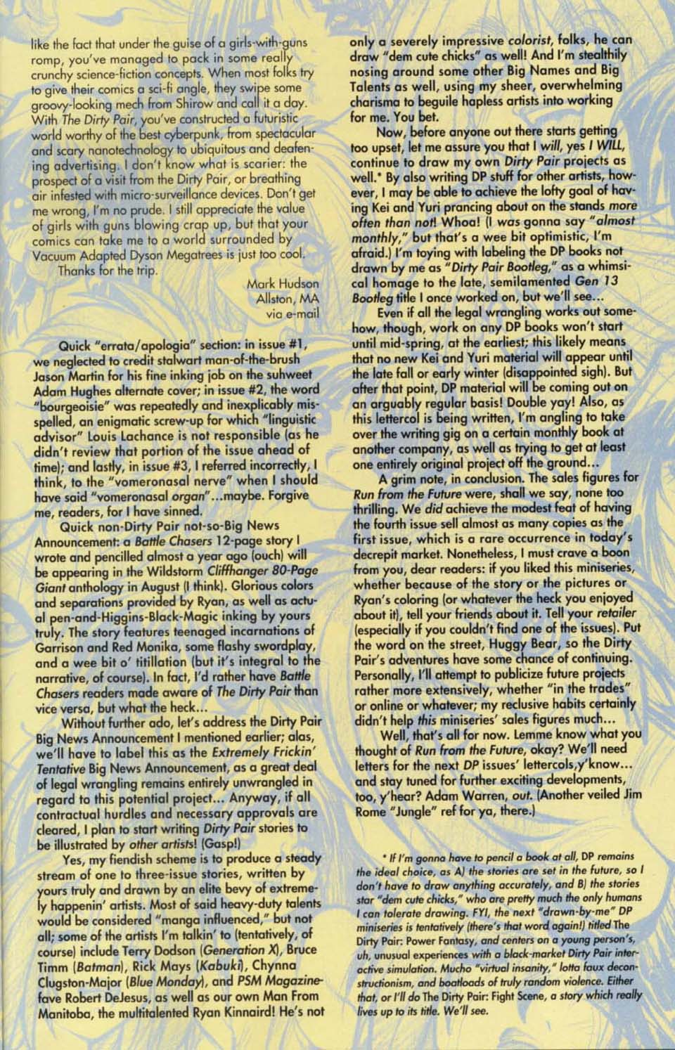 Read online Dirty Pair: Run From the Future comic -  Issue #4 - 29