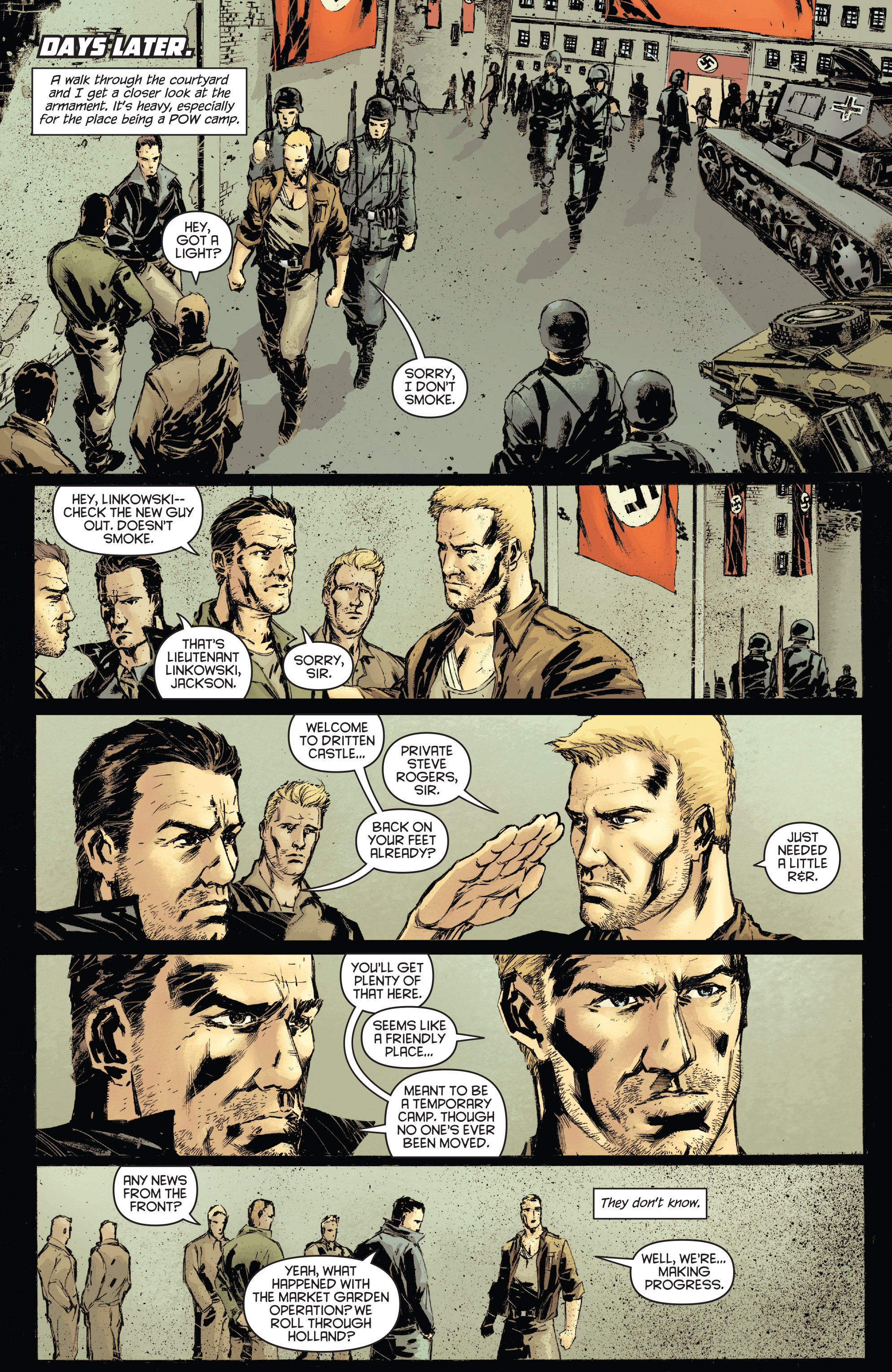 Captain America Theater Of War:  Prisoners Of Duty Full Page 8