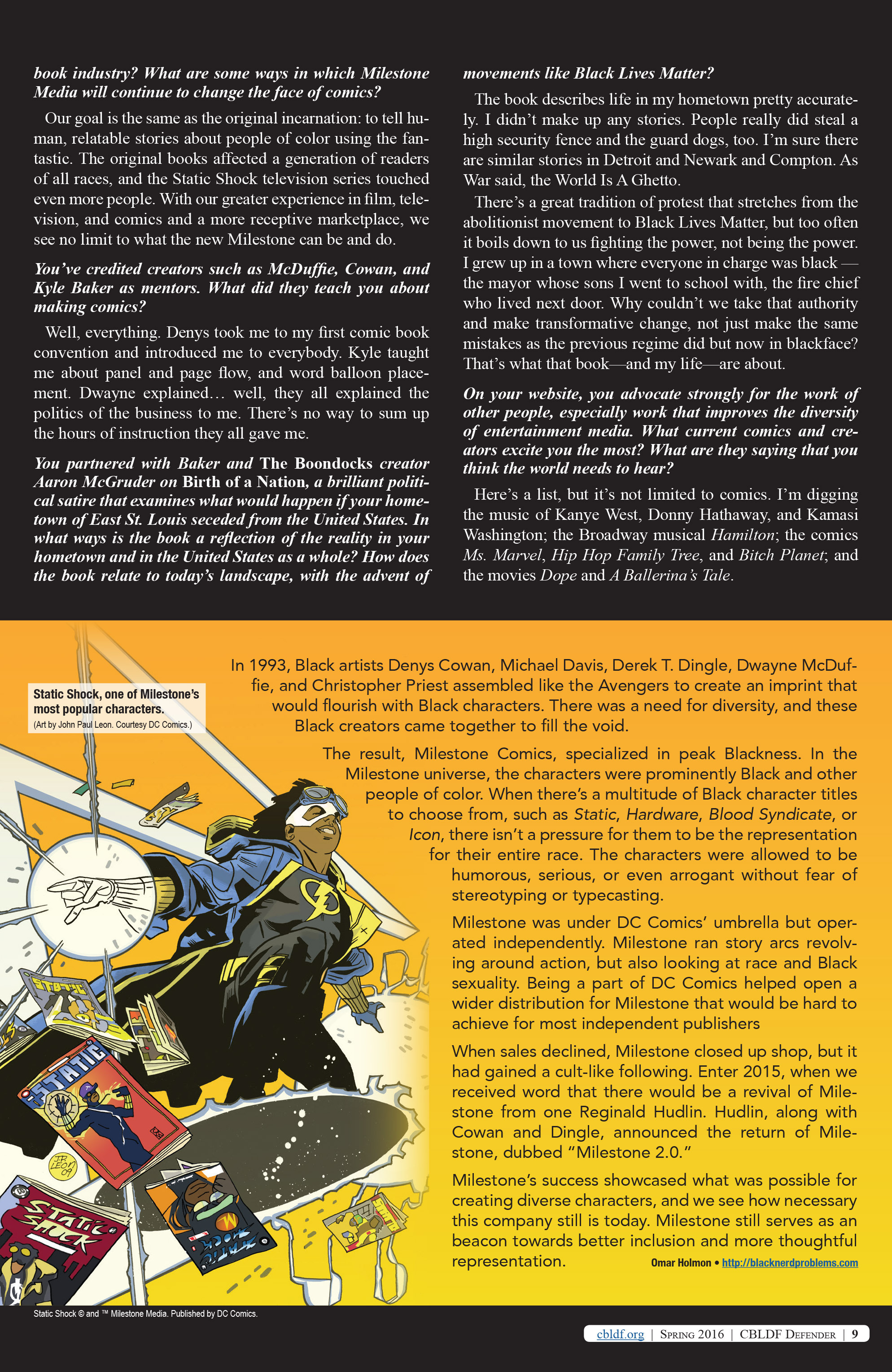 Read online CBLDF Defender comic -  Issue #5 - 9