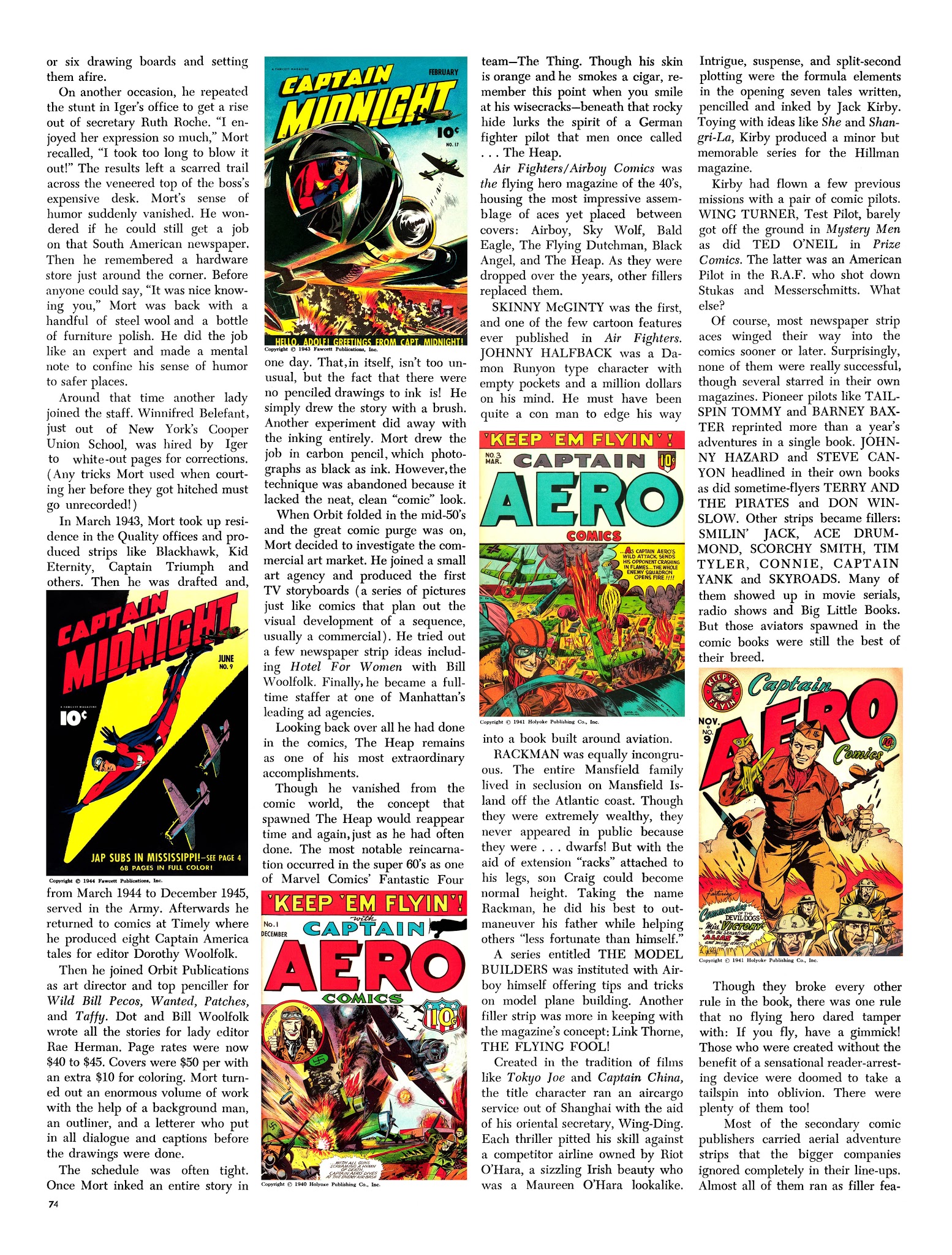Read online The Steranko History of Comics comic -  Issue # TPB 2 - 73
