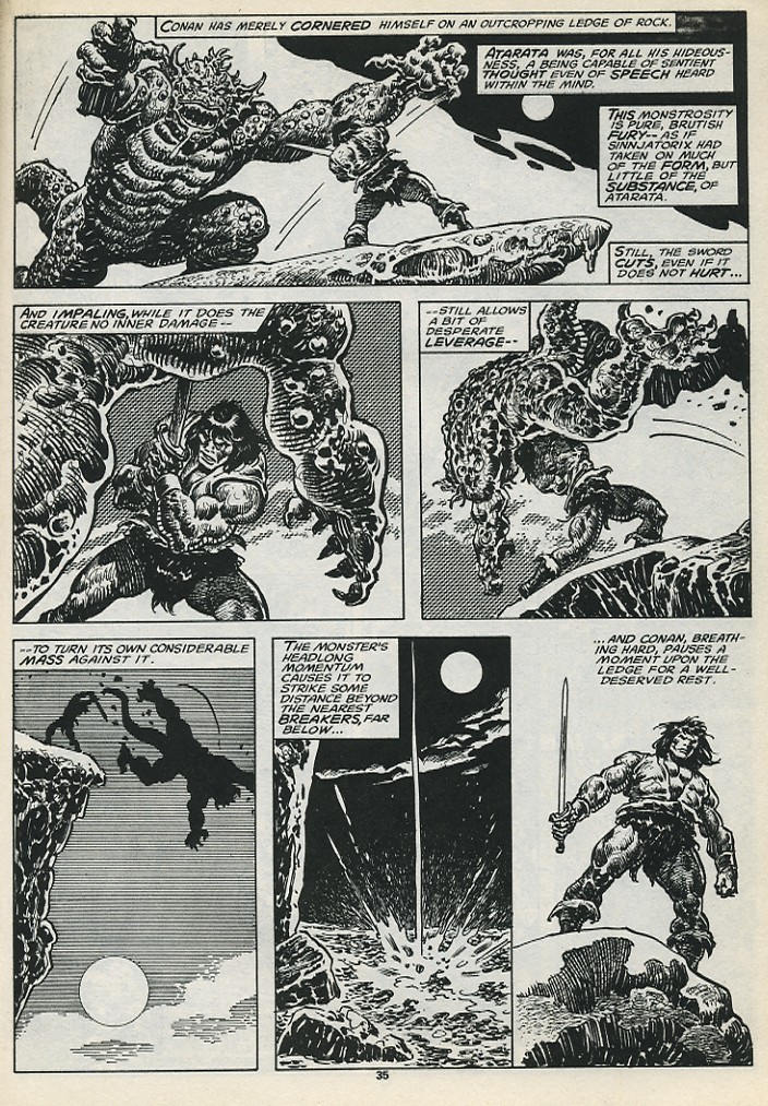 Read online The Savage Sword Of Conan comic -  Issue #199 - 37