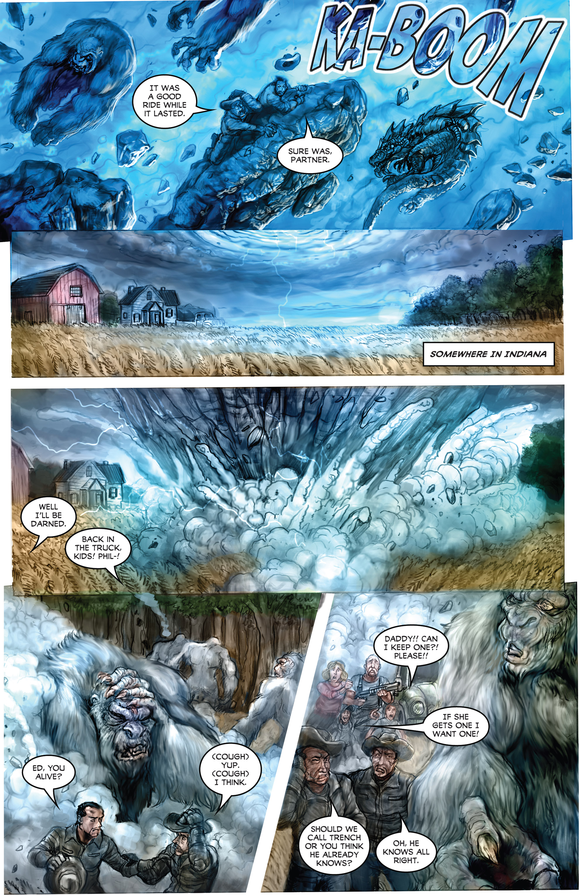 Read online American Mythology Dark: Werewolves vs Dinosaurs comic -  Issue #2 - 24