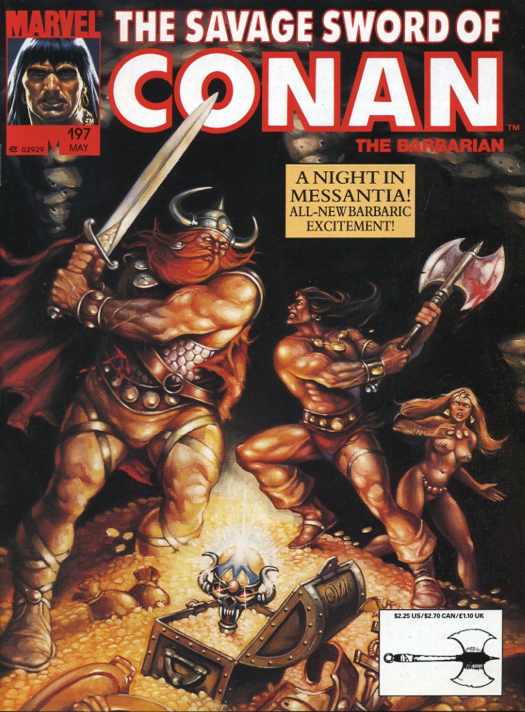 Read online The Savage Sword Of Conan comic -  Issue #197 - 1