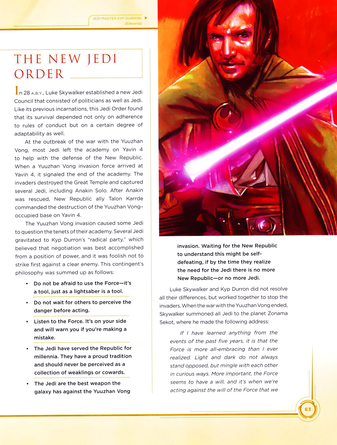 Read online Star Wars: Jedi vs. Sith - The Essential Guide To The Force comic -  Issue # TPB (Part 1) - 81