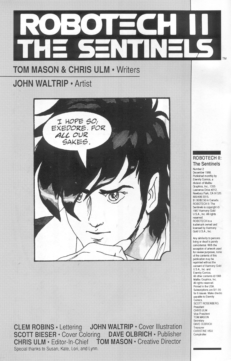 <{ $series->title }} issue Robotech II: The Sentinels Book 1 Issue #2 - Page 2