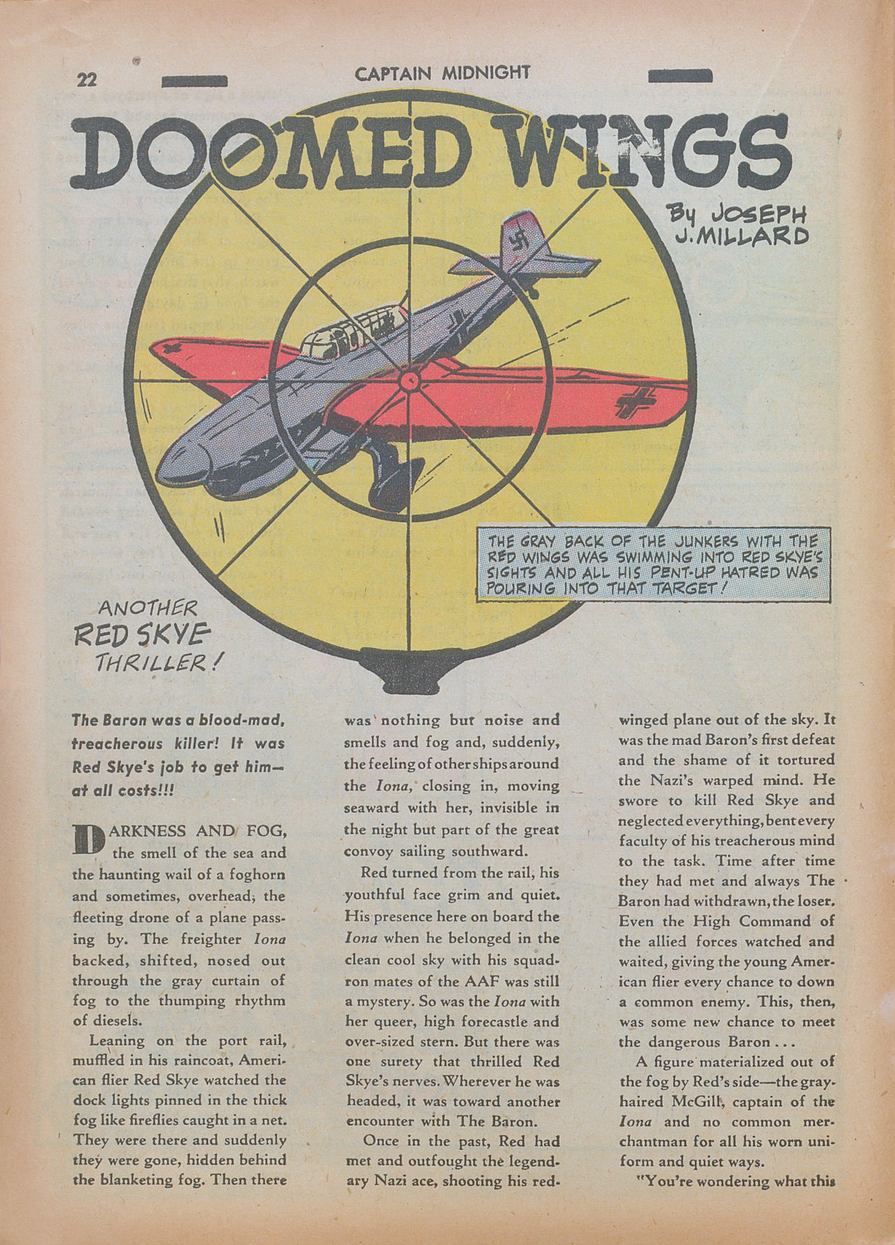 Read online Captain Midnight (1942) comic -  Issue #7 - 22