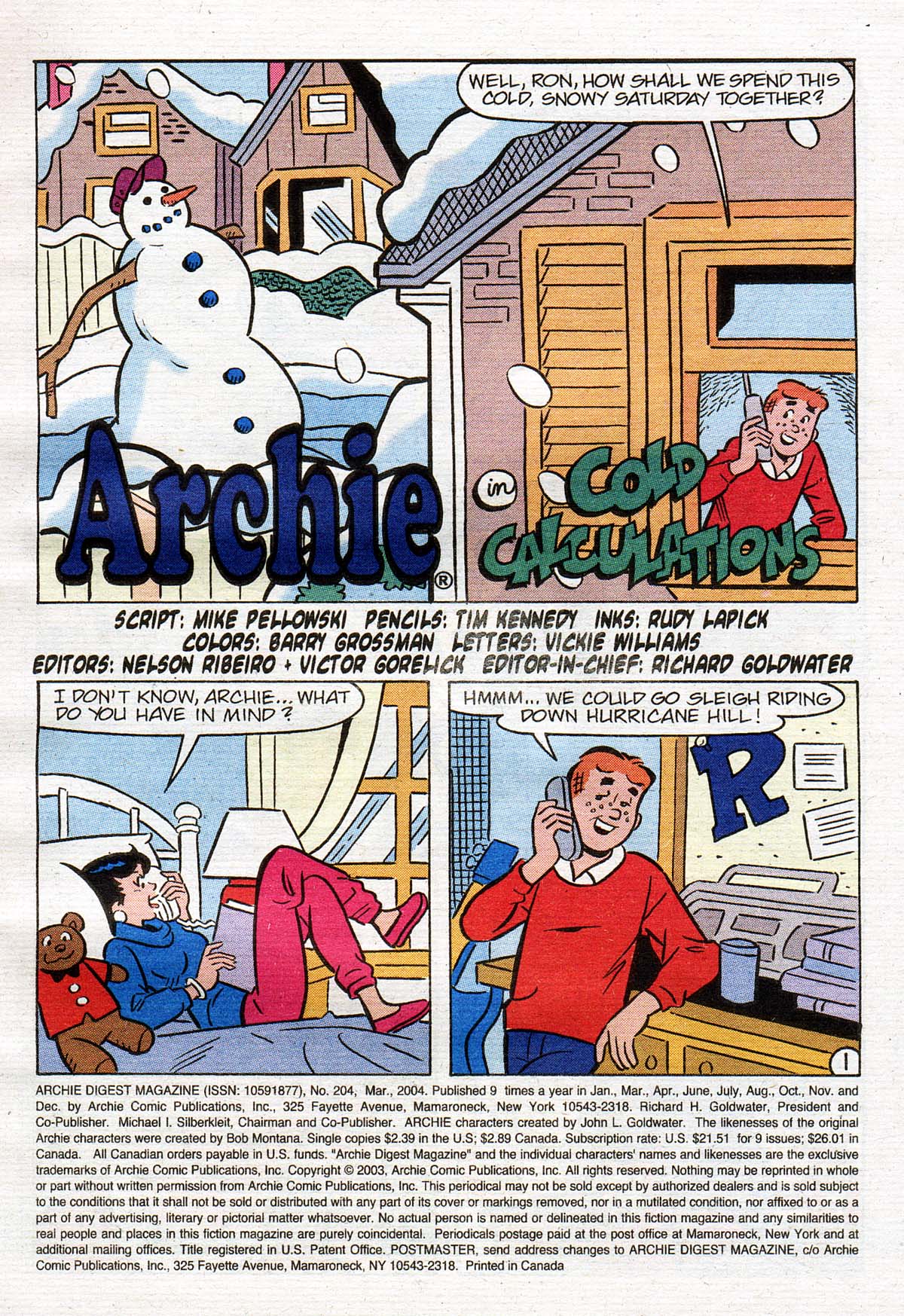 Read online Archie Digest Magazine comic -  Issue #204 - 2