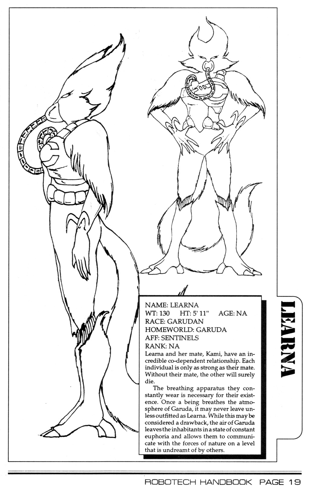 Read online Robotech II: The Sentinels comic -  Issue # _Handbook 1 - 21