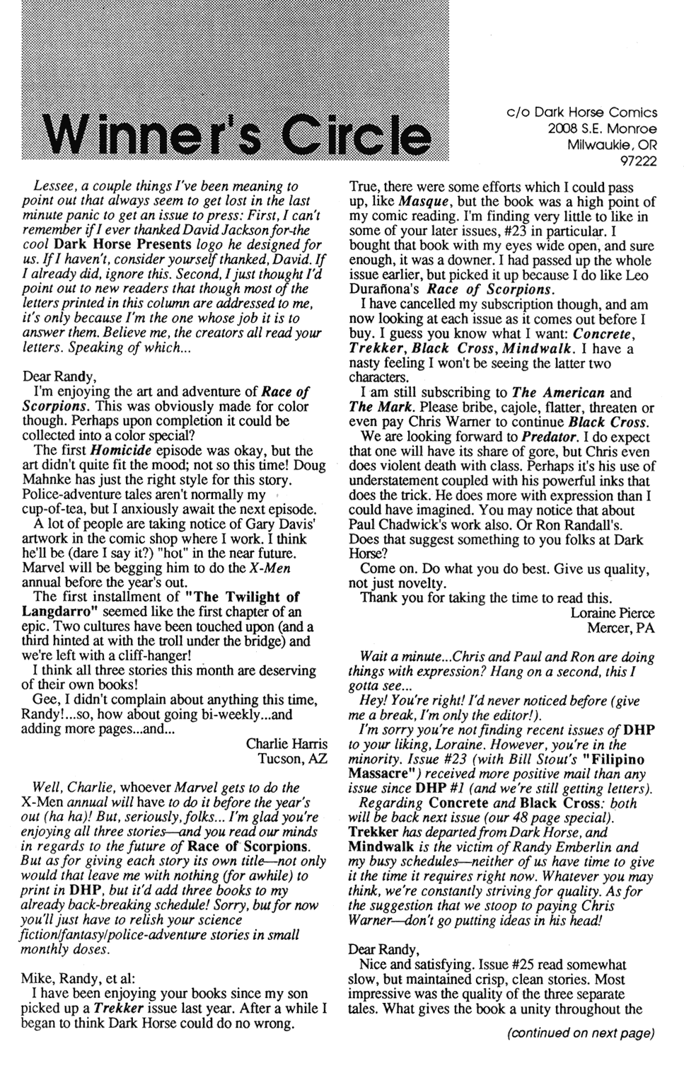 Read online Dark Horse Presents (1986) comic -  Issue #27 - 28