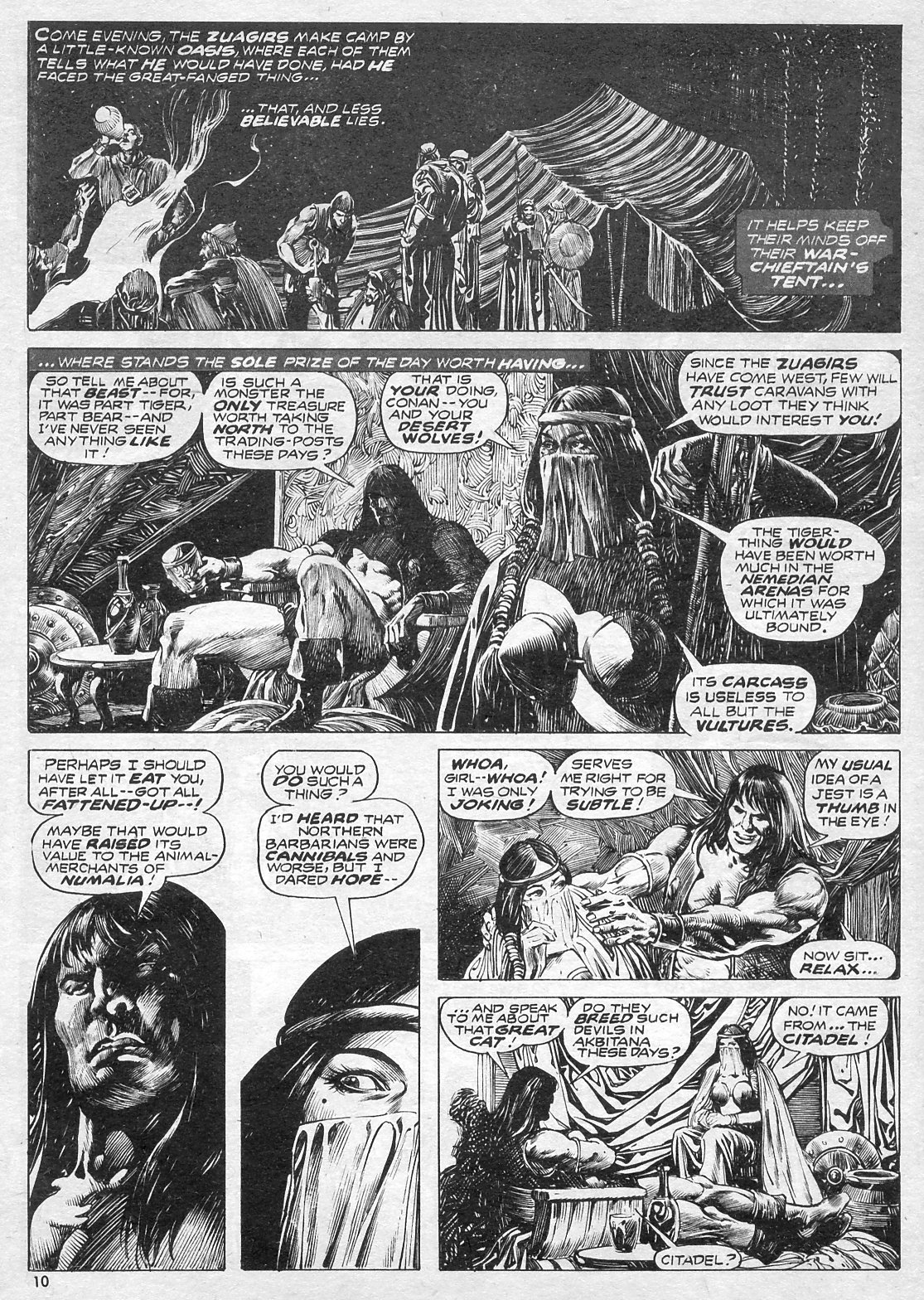 Read online The Savage Sword Of Conan comic -  Issue #7 - 10
