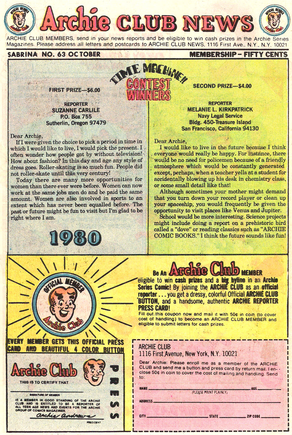 Read online Sabrina The Teenage Witch (1971) comic -  Issue #63 - 10