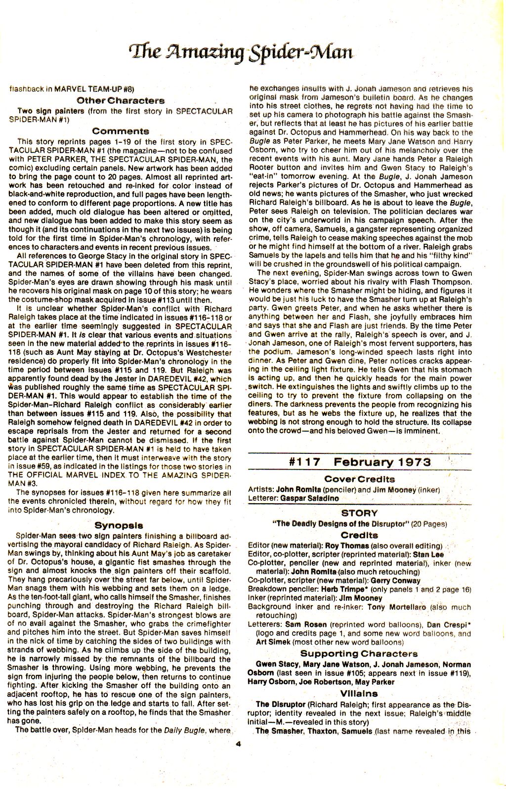 Read online The Official Marvel Index to The Amazing Spider-Man comic -  Issue #5 - 6