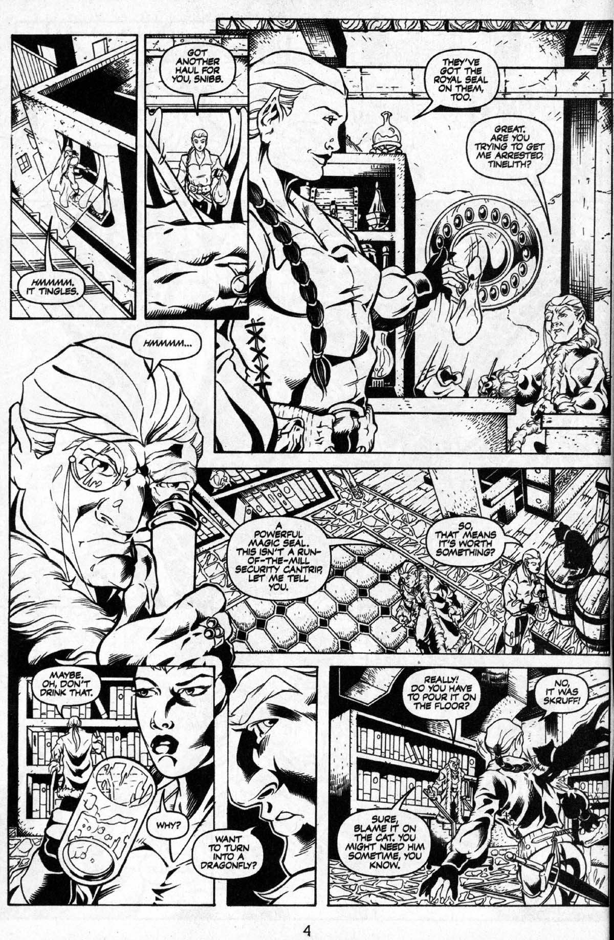 Read online Dungeons & Dragons: Black & White comic -  Issue #1 - 5