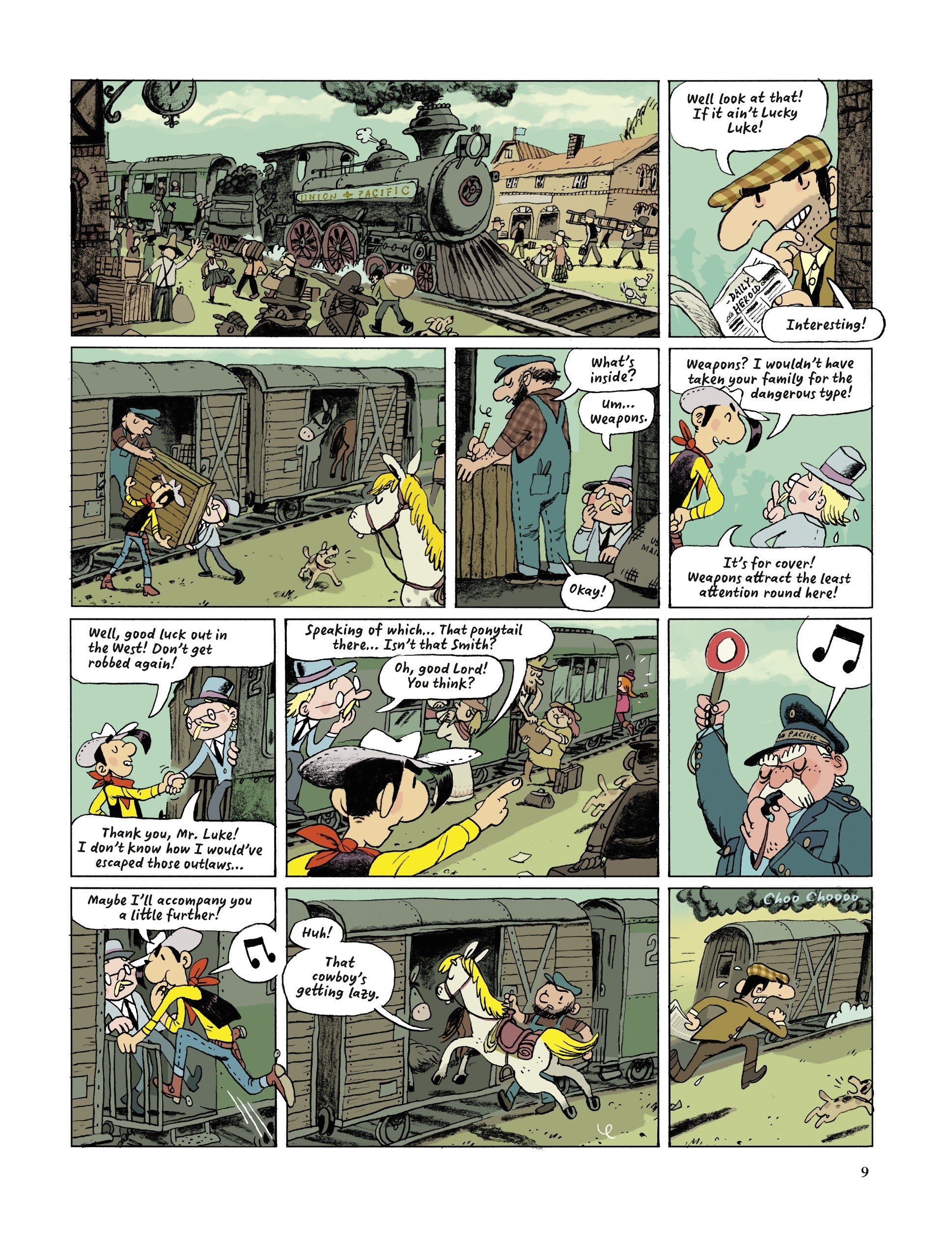 Read online Lucky Luke Saddles Up comic -  Issue # TPB - 9