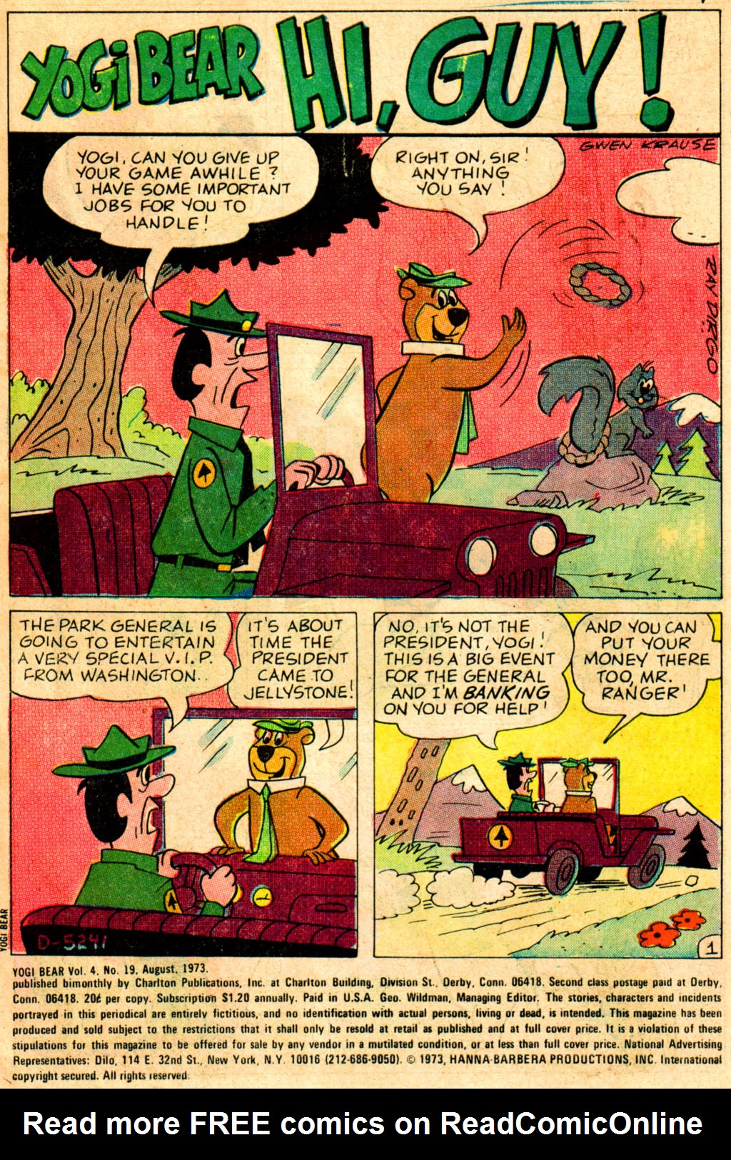 Read online Yogi Bear (1970) comic -  Issue #19 - 2