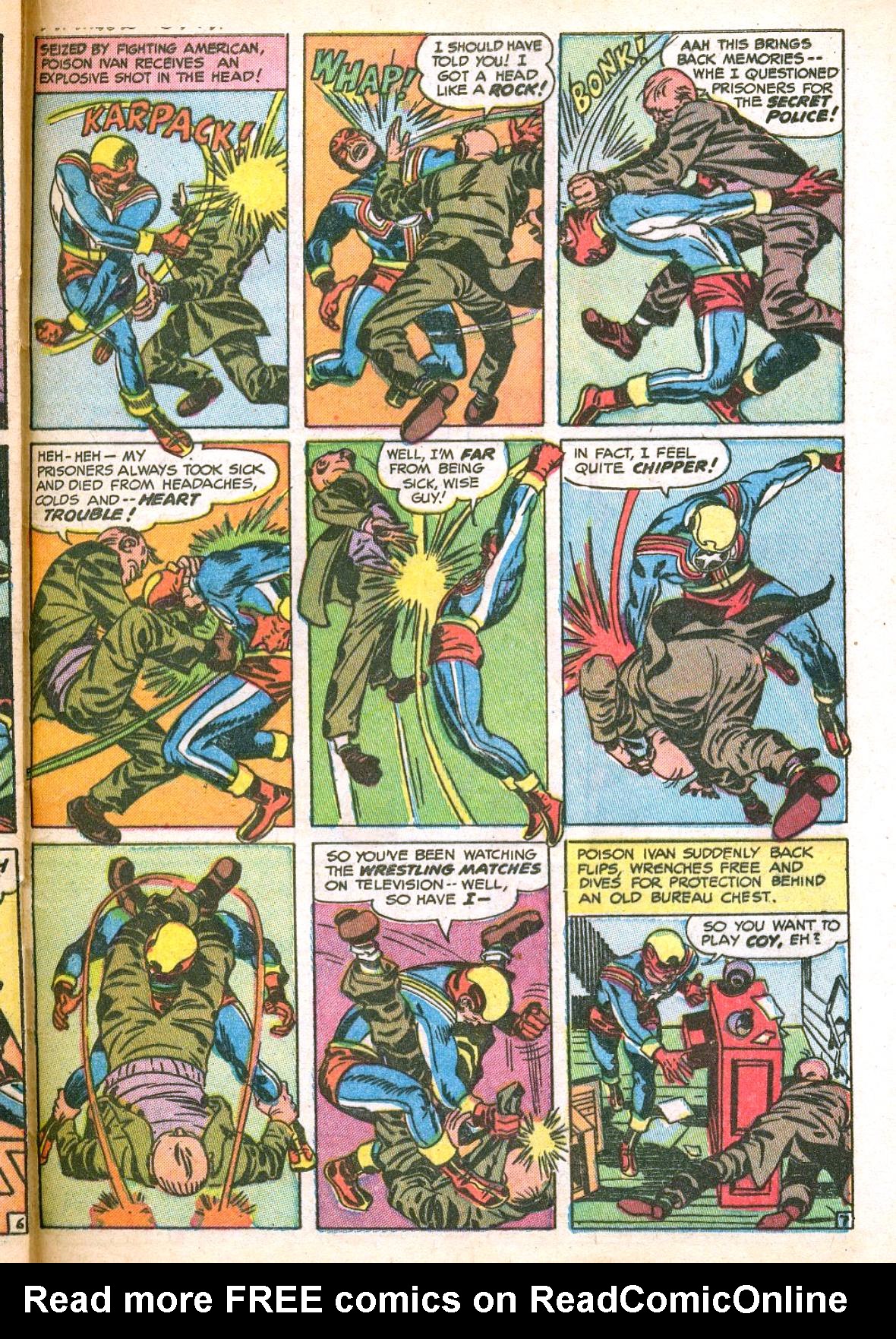 Read online Fighting American (1954) comic -  Issue #3 - 21