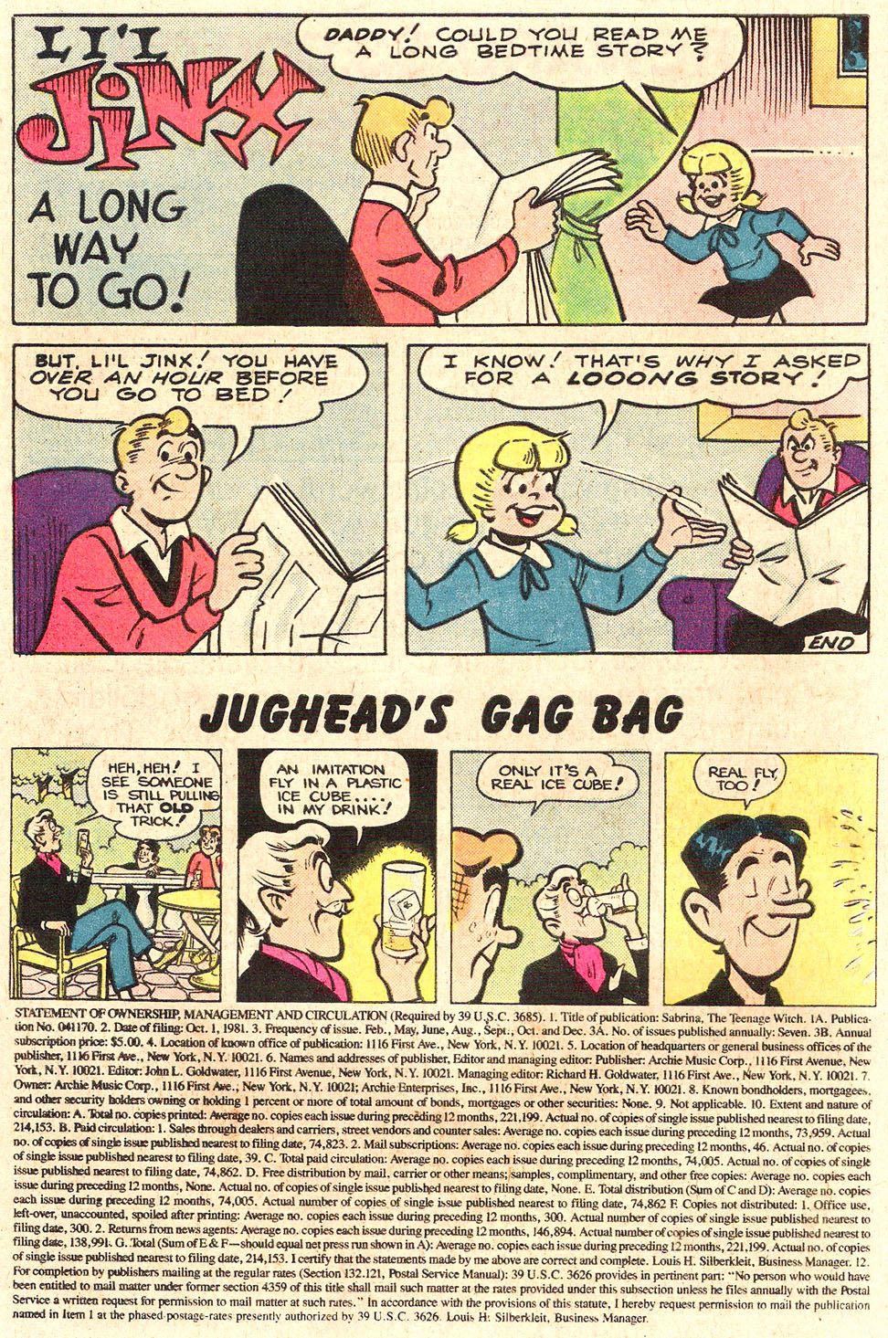 Read online Sabrina The Teenage Witch (1971) comic -  Issue #73 - 10