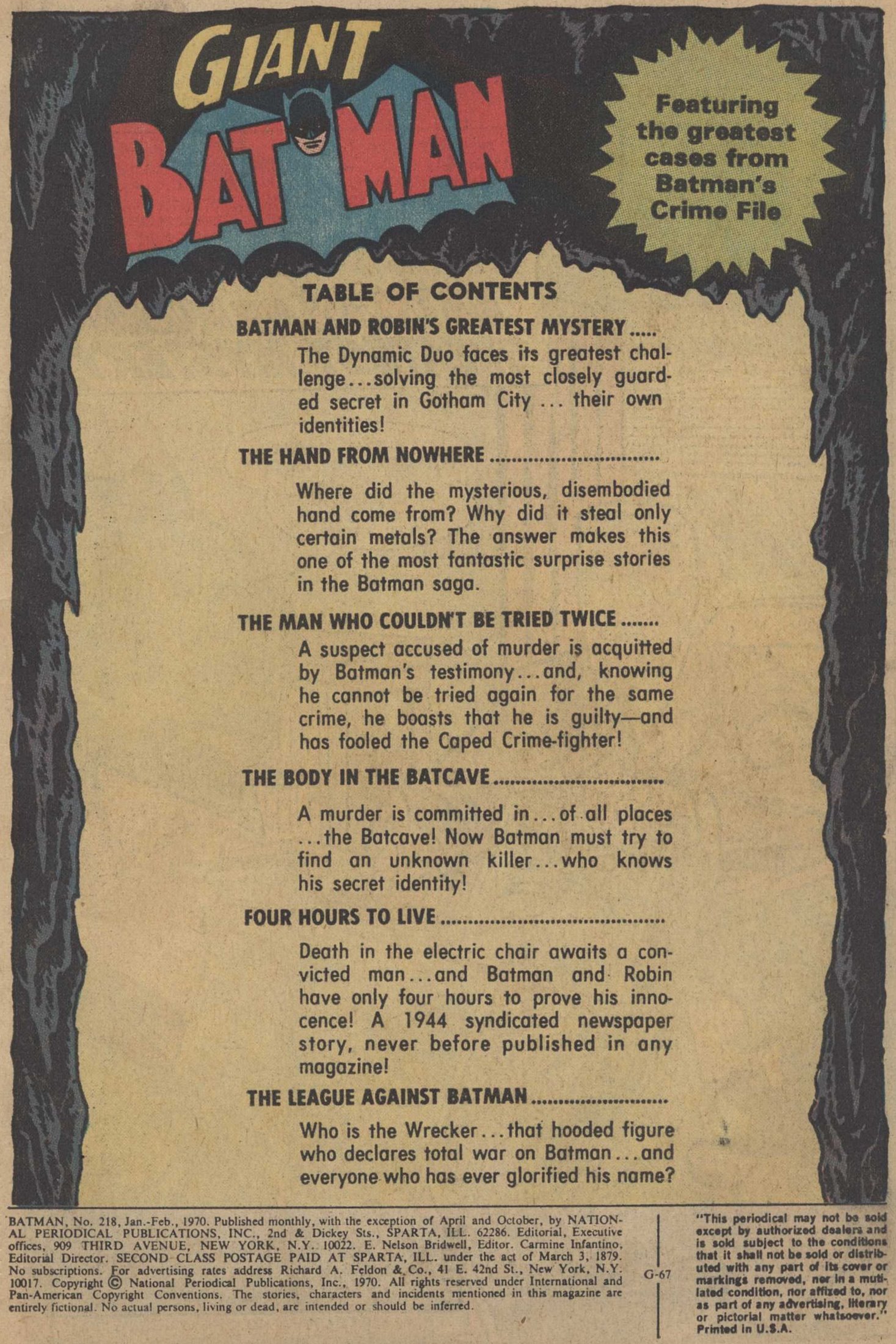 Read online Batman (1940) comic -  Issue #218 - 3