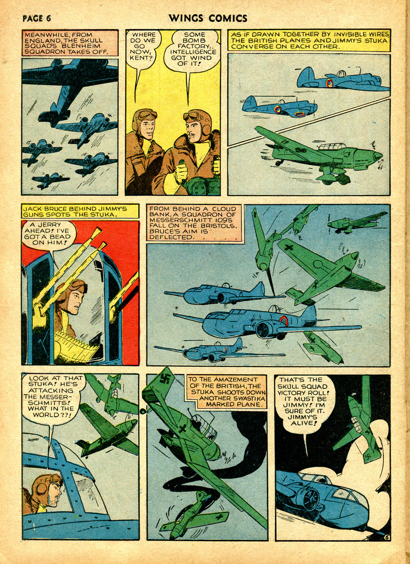 Read online Wings Comics comic -  Issue #6 - 8