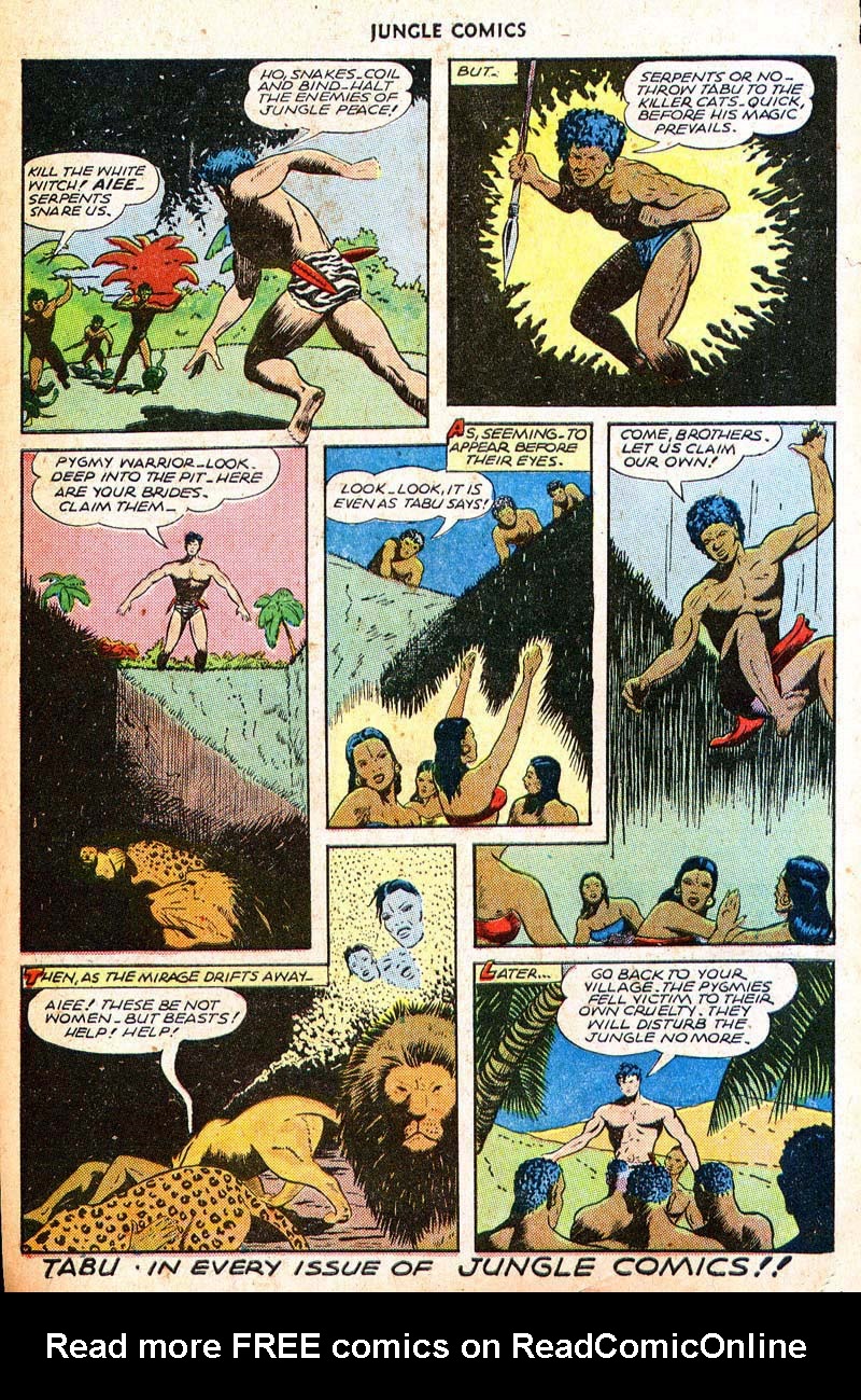 Read online Jungle Comics comic -  Issue #70 - 34
