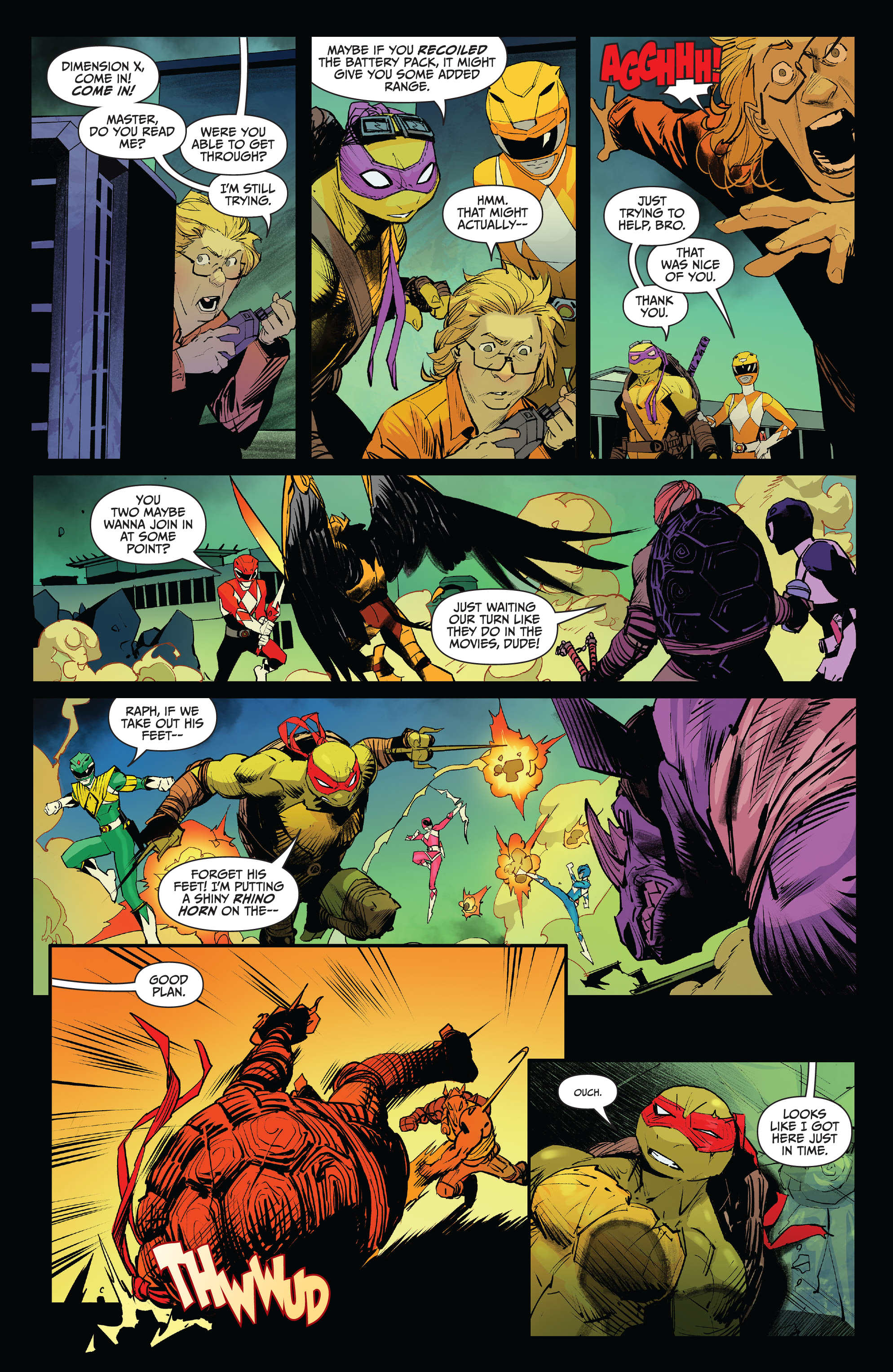 Read online Mighty Morphin Power Rangers/ Teenage Mutant Ninja Turtles II comic -  Issue #1 - 17