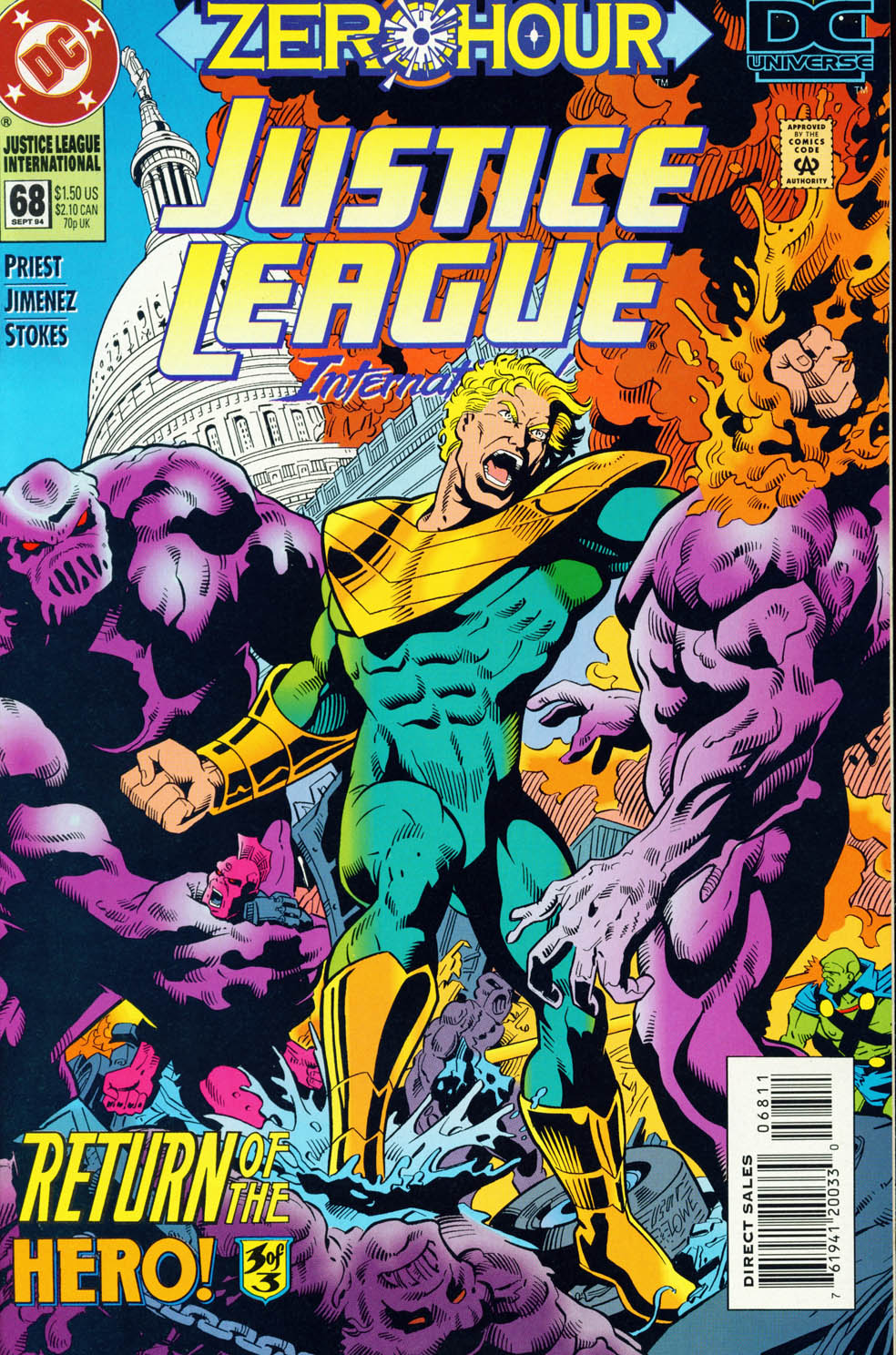 Read online Justice League International (1993) comic -  Issue #68 - 1
