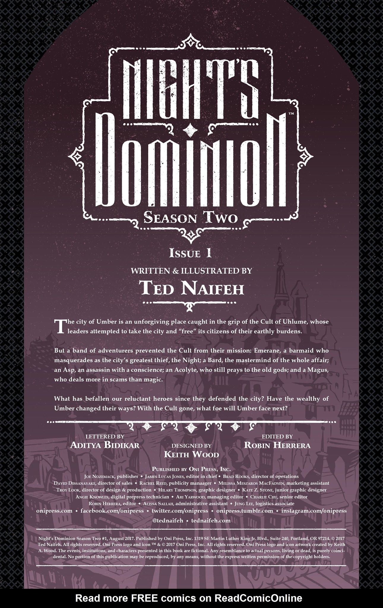 Read online Night's Dominion Season Two comic -  Issue #1 - 2