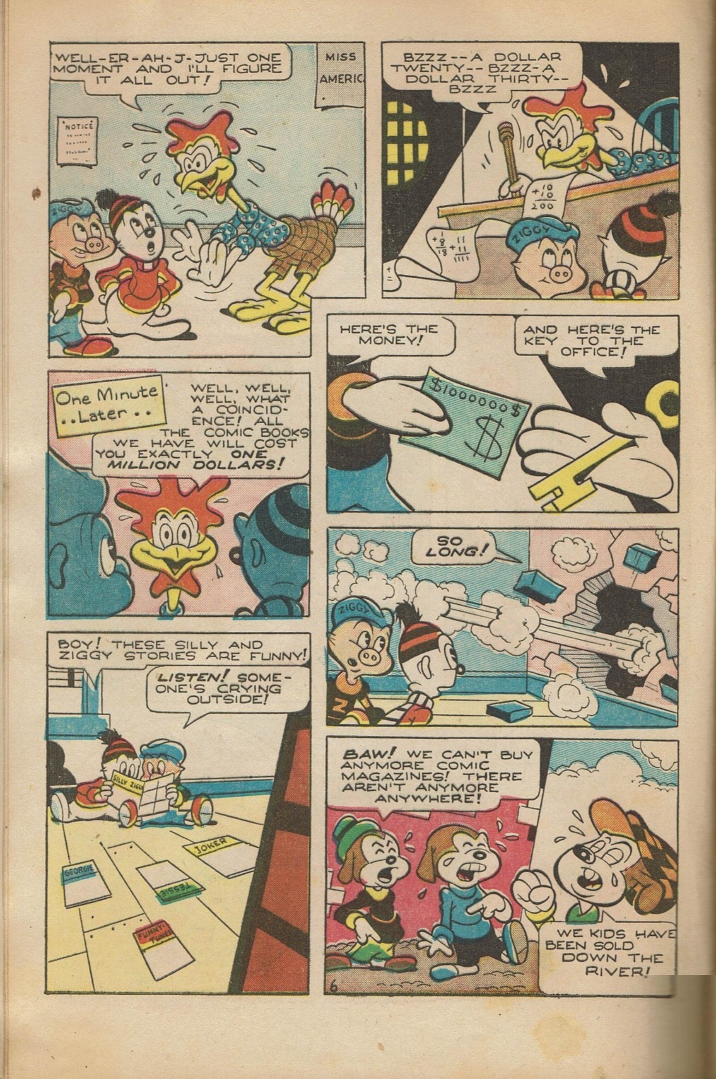 Read online Ziggy Pig-Silly Seal Comics (1944) comic -  Issue #4 - 8