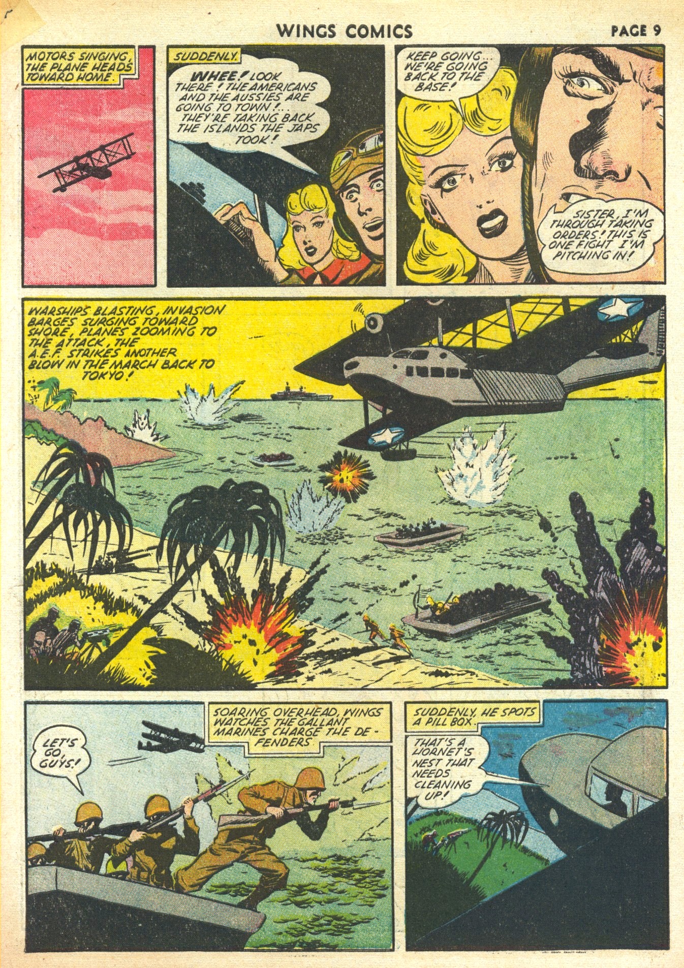 Read online Wings Comics comic -  Issue #30 - 11