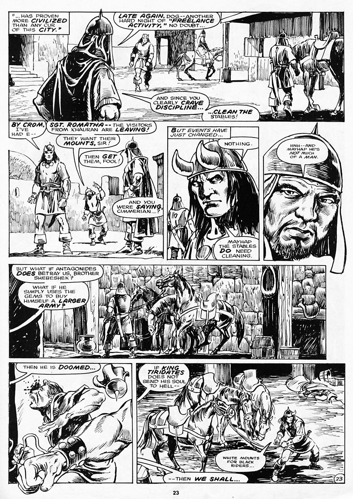 Read online The Savage Sword Of Conan comic -  Issue #180 - 25