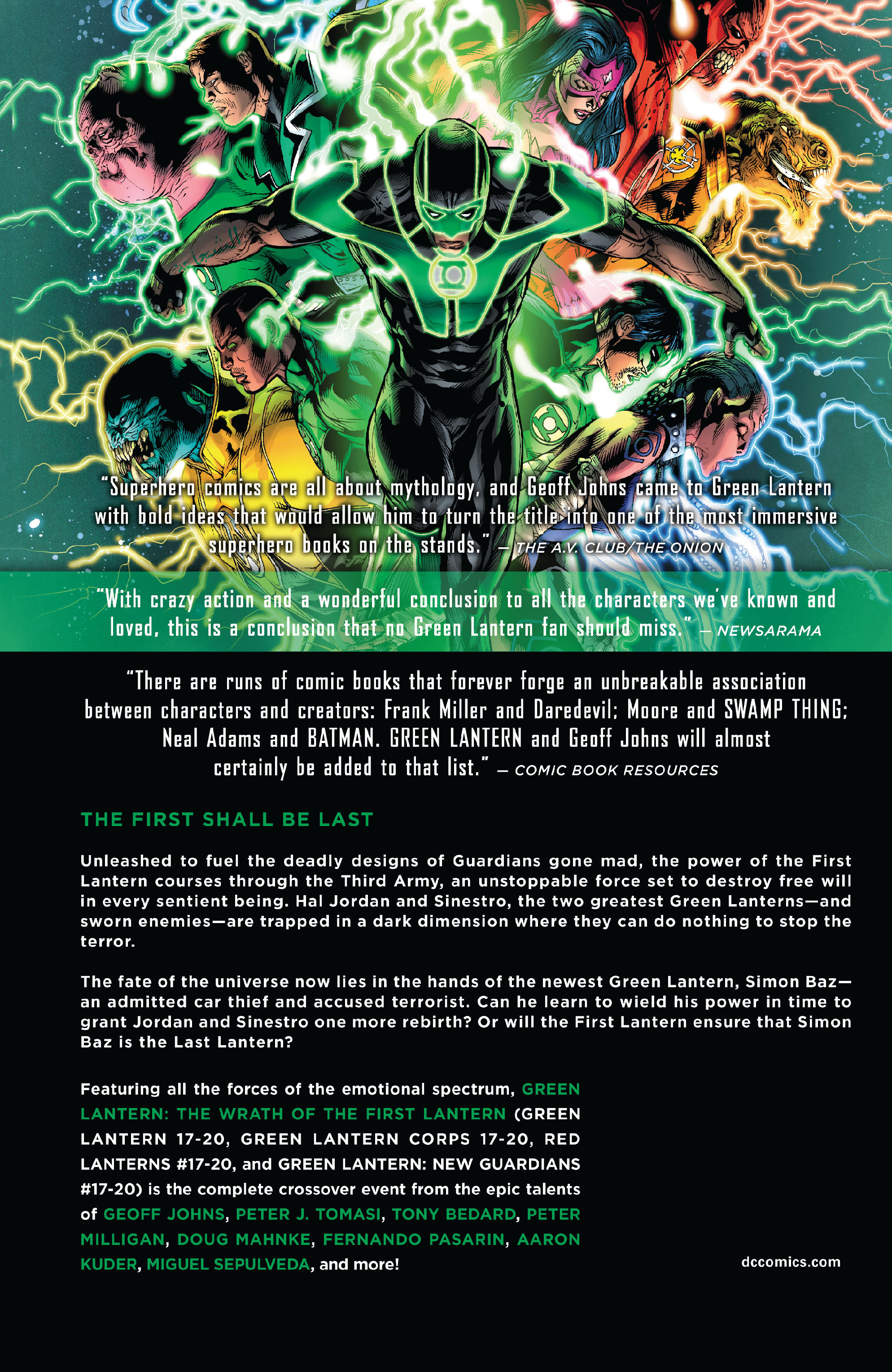 Read online Green Lantern: The Wrath of the First Lantern comic -  Issue # TPB - 382