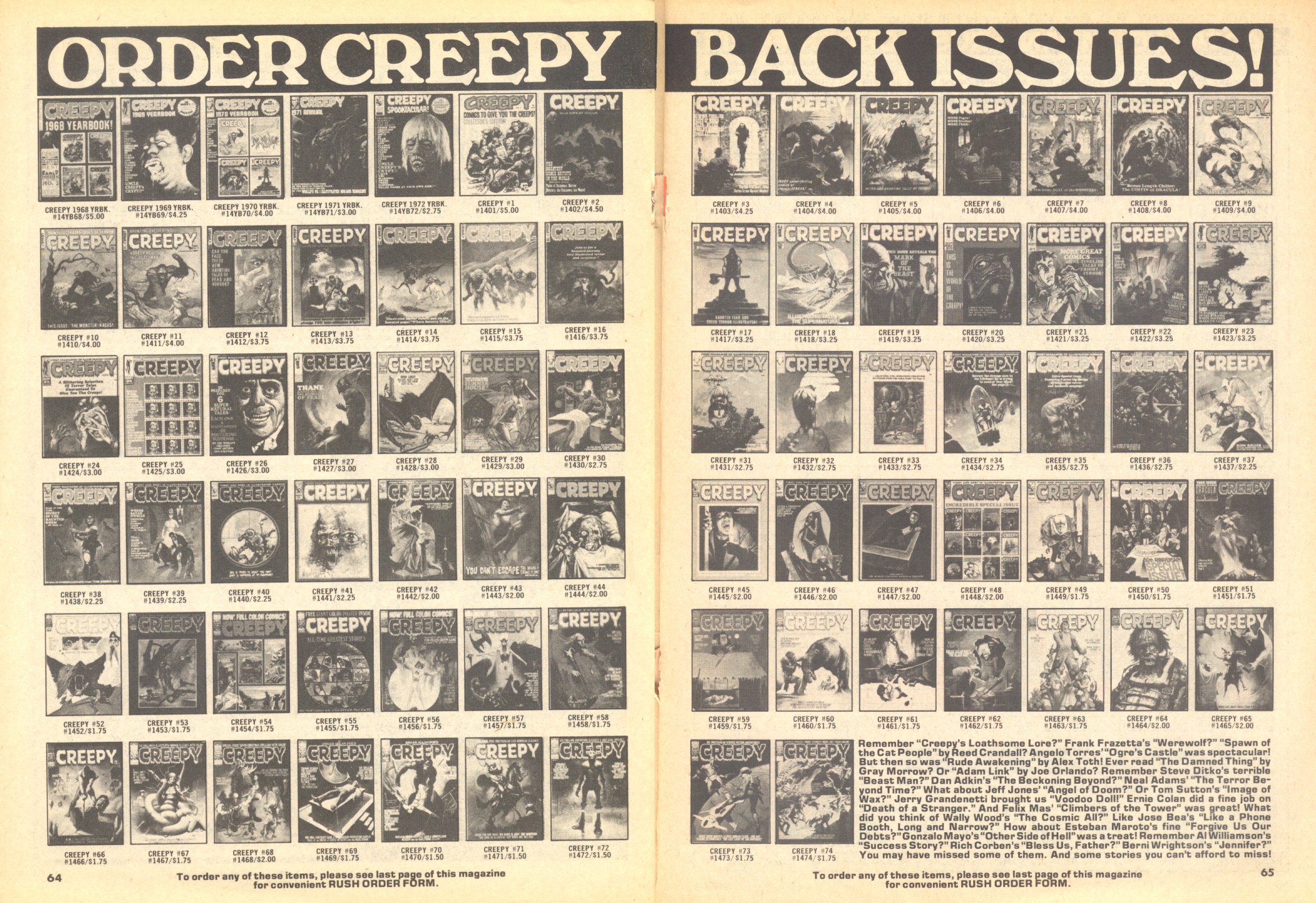 Read online Creepy (1964) comic -  Issue #75 - 60