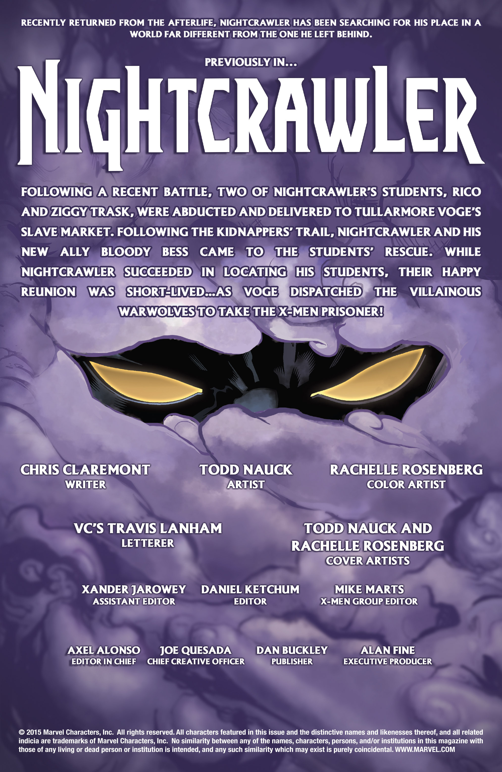 Read online Nightcrawler (2014) comic -  Issue #12 - 2