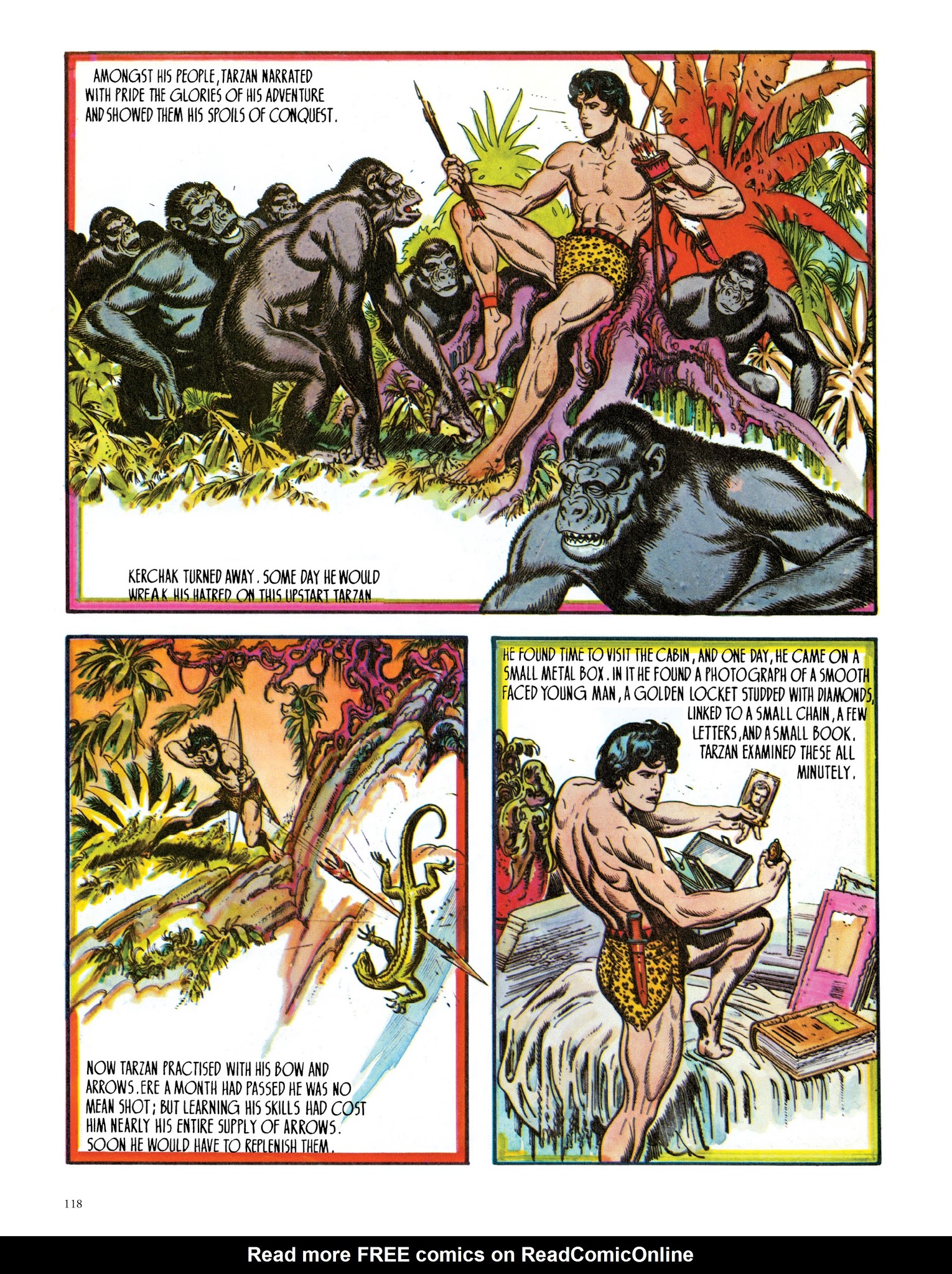 Read online Edgar Rice Burroughs' Tarzan: Burne Hogarth's Lord of the Jungle comic -  Issue # TPB - 118