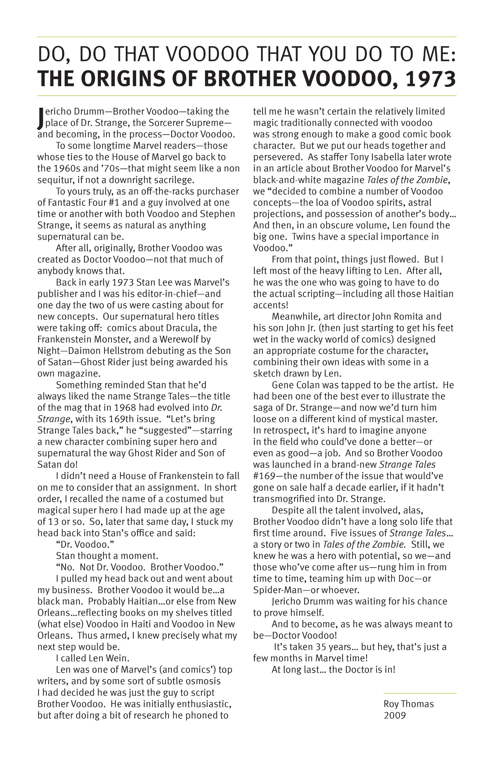 Read online Doctor Voodoo: Avenger of the Supernatural comic -  Issue # _TPB (Part 1) - 4