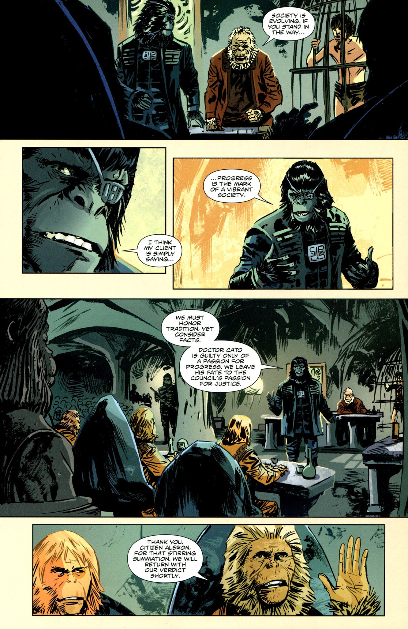 Read online Betrayal of the Planet of the Apes comic -  Issue #1 - 7