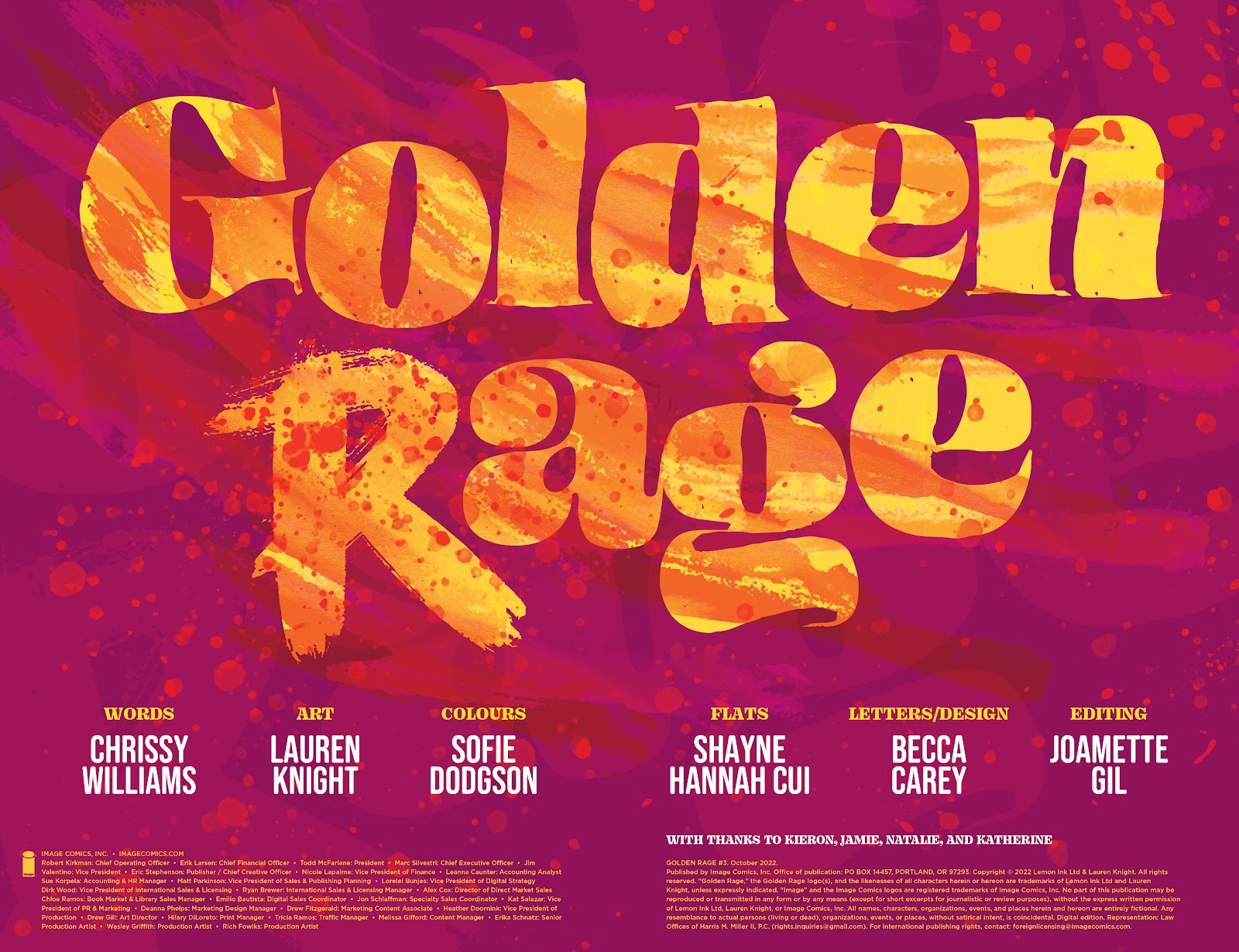 Golden Rage issue 3 - Page 2